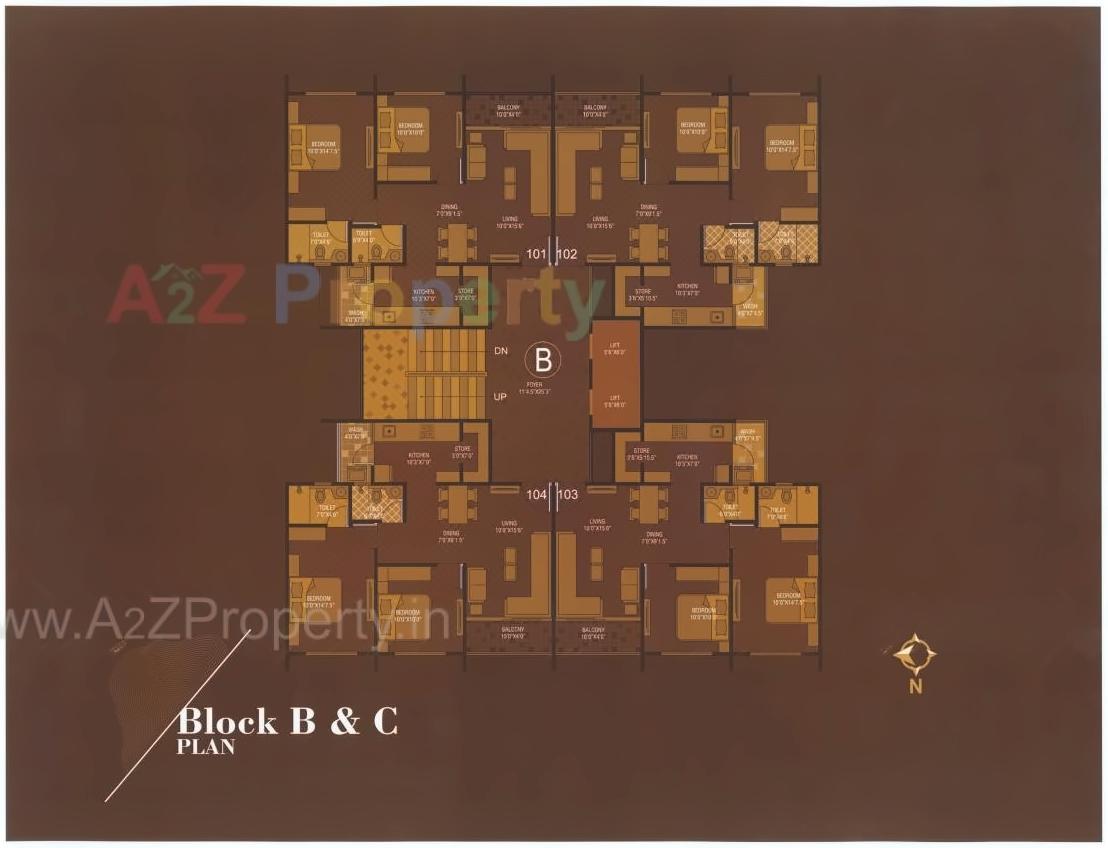 Layout of real estate project Shyam Vihar located at Naroda, Ahmedabad, Gujarat