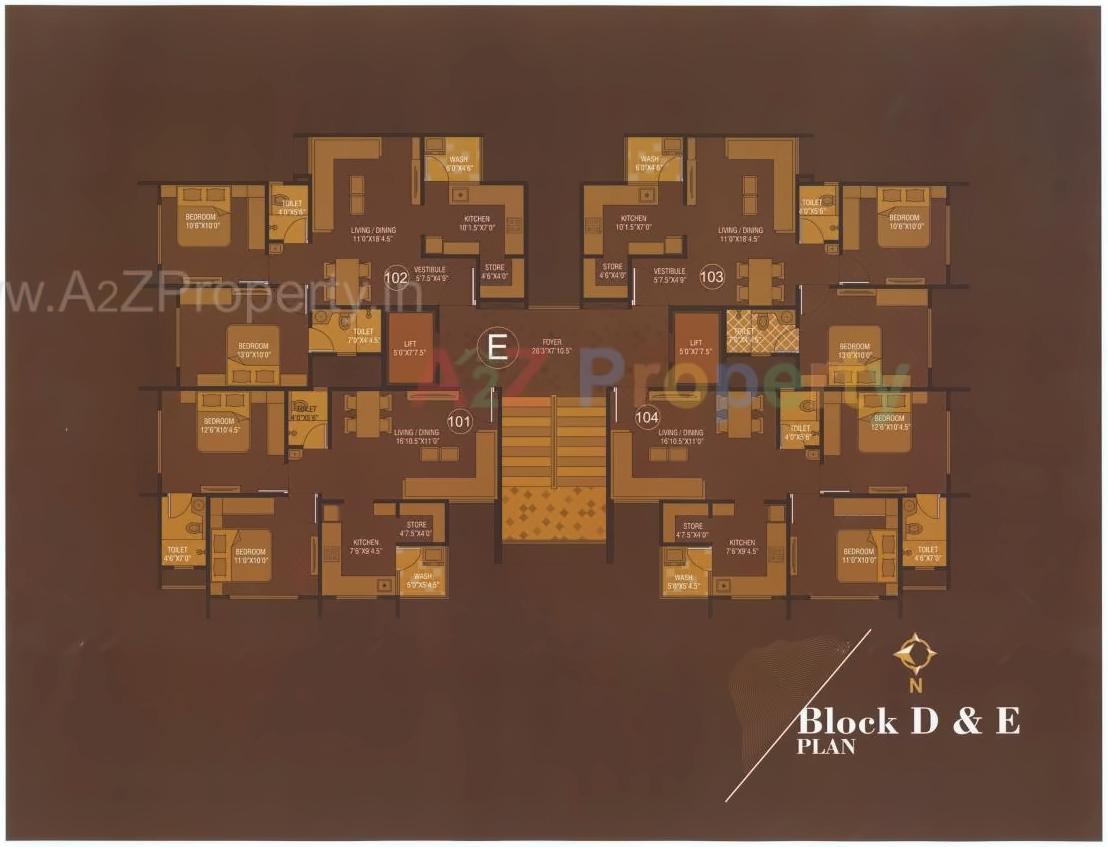 Layout of real estate project Shyam Vihar located at Naroda, Ahmedabad, Gujarat