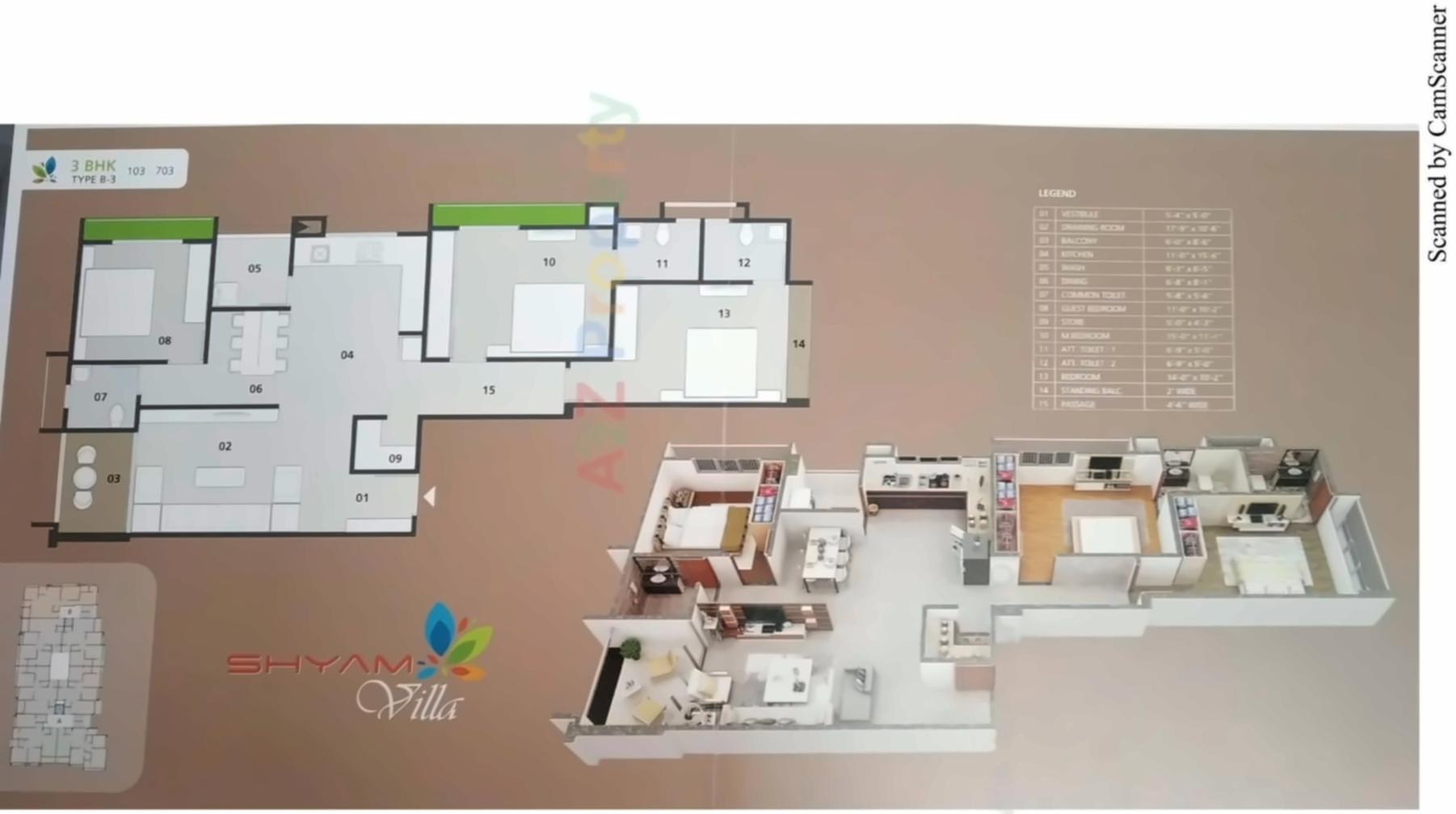 Layout of real estate project Shyam Villa located at Rajpur-hirpur, Ahmedabad, Gujarat
