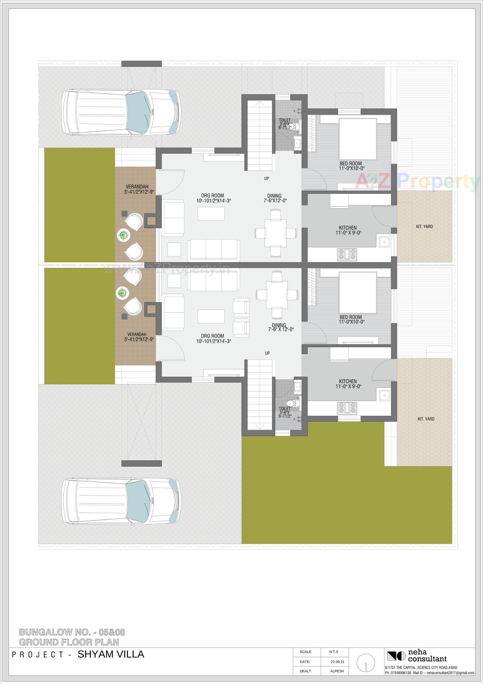 Layout of real estate project Shyam Villa located at Viramgam, Ahmedabad, Gujarat