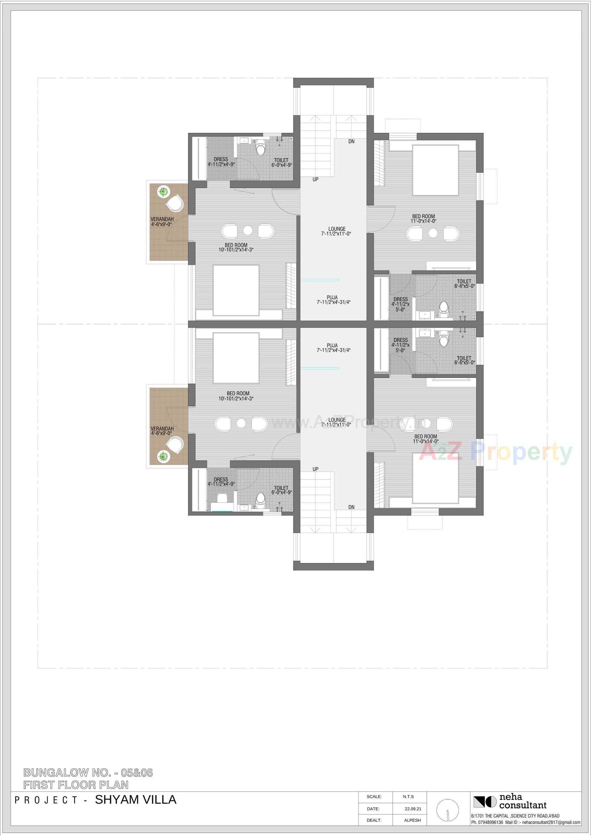 Layout of real estate project Shyam Villa located at Viramgam, Ahmedabad, Gujarat