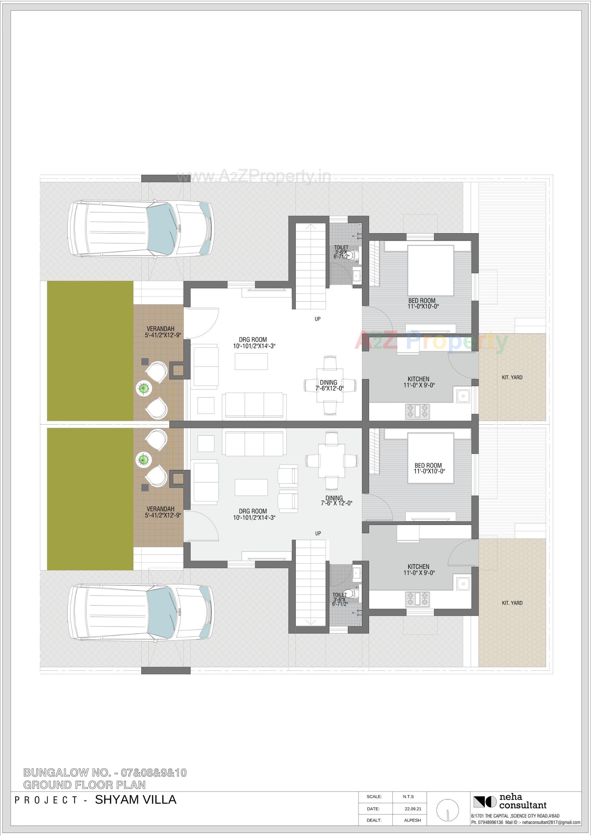 Layout of real estate project Shyam Villa located at Viramgam, Ahmedabad, Gujarat