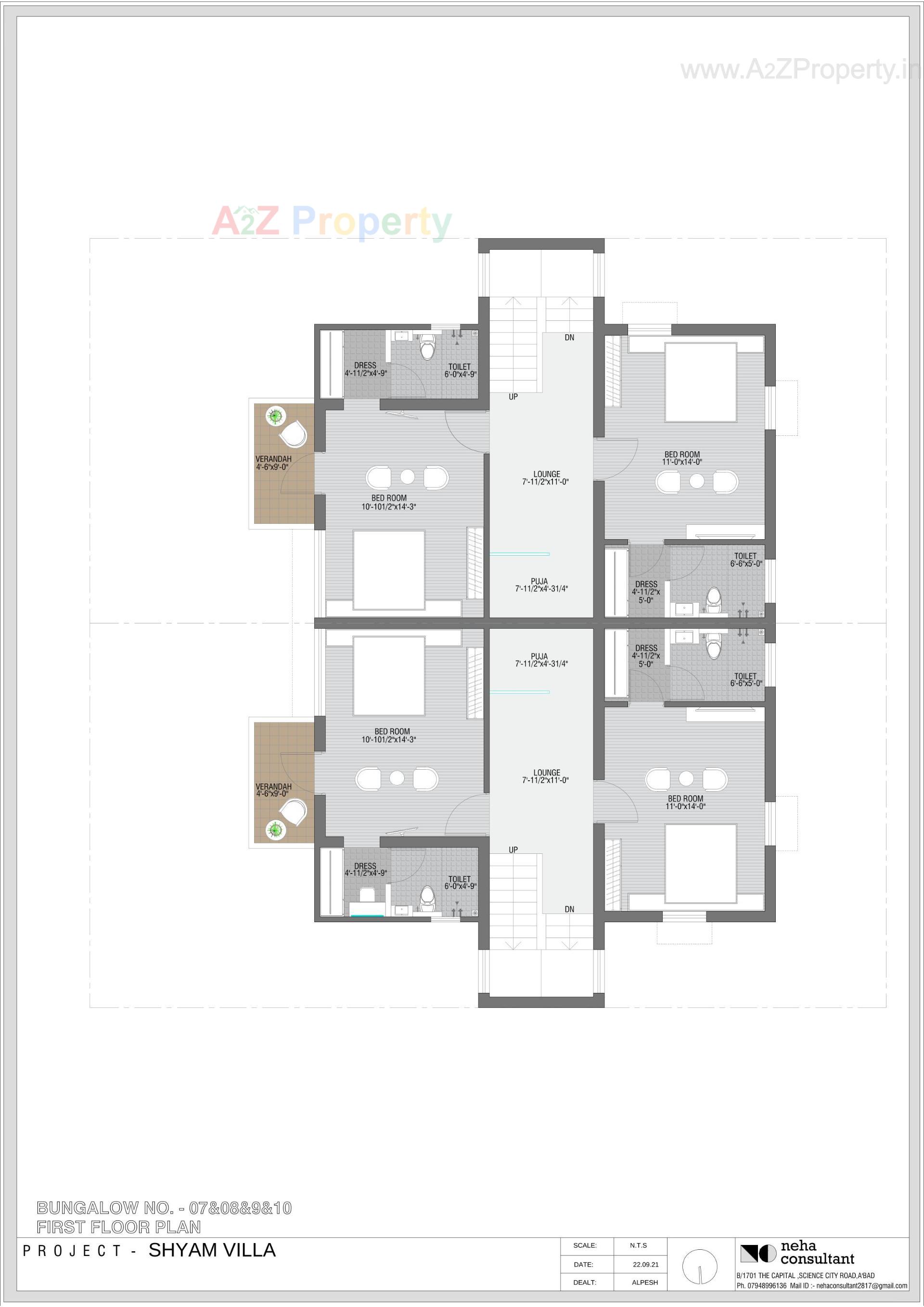 Layout of real estate project Shyam Villa located at Viramgam, Ahmedabad, Gujarat