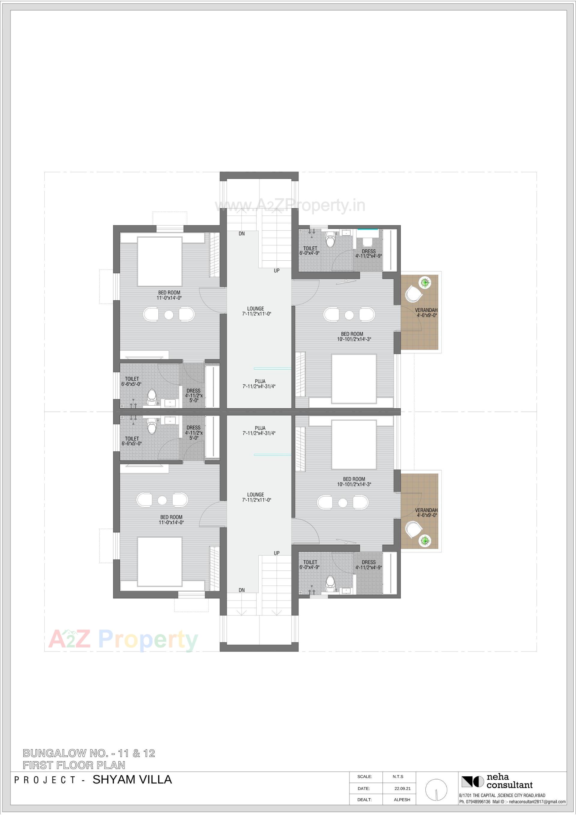 Layout of real estate project Shyam Villa located at Viramgam, Ahmedabad, Gujarat