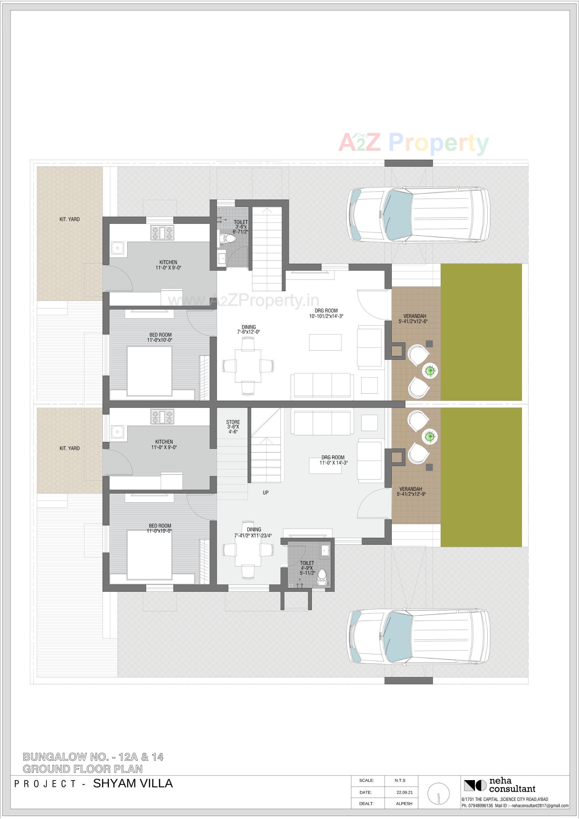 Layout of real estate project Shyam Villa located at Viramgam, Ahmedabad, Gujarat
