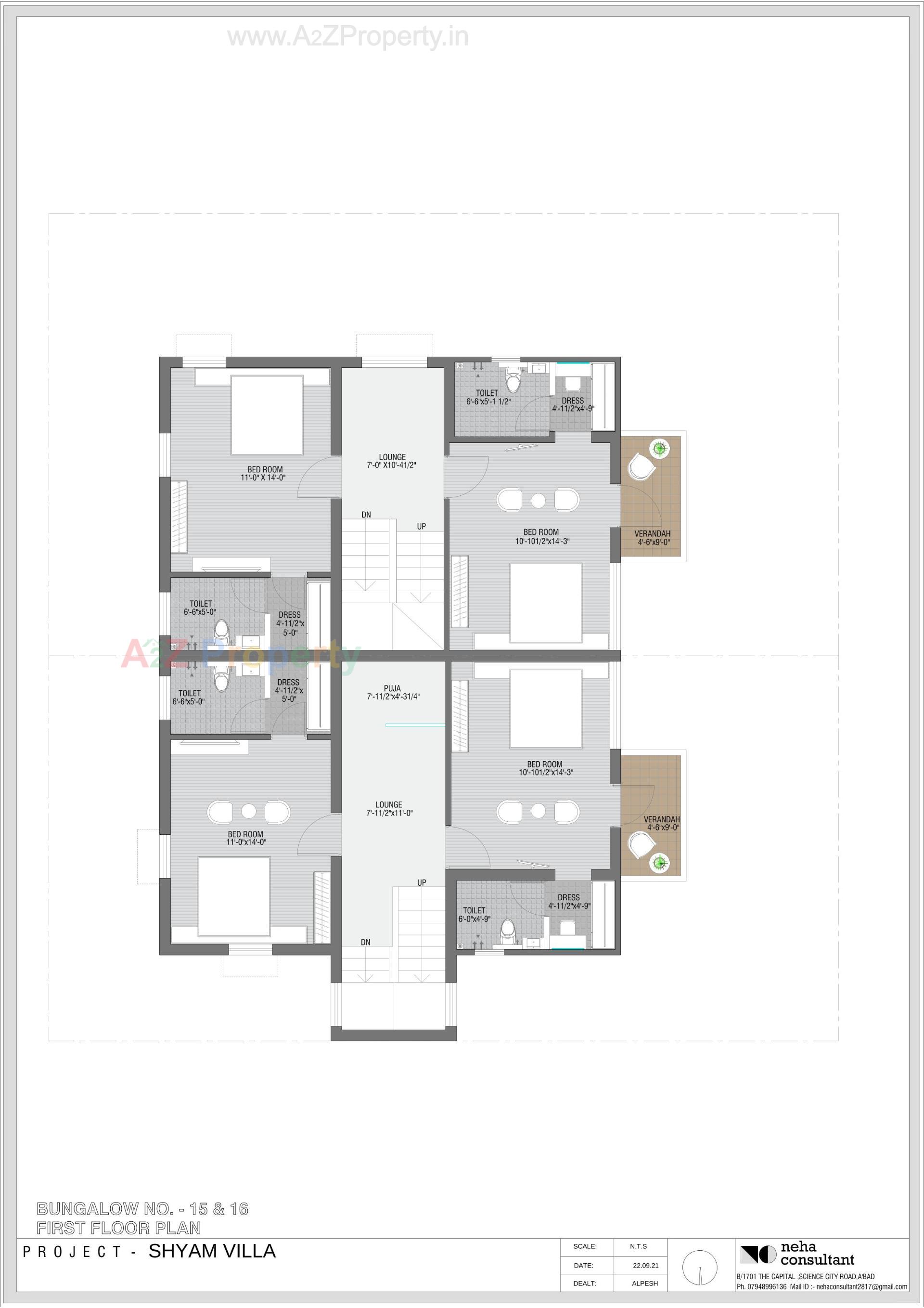 Layout of real estate project Shyam Villa located at Viramgam, Ahmedabad, Gujarat