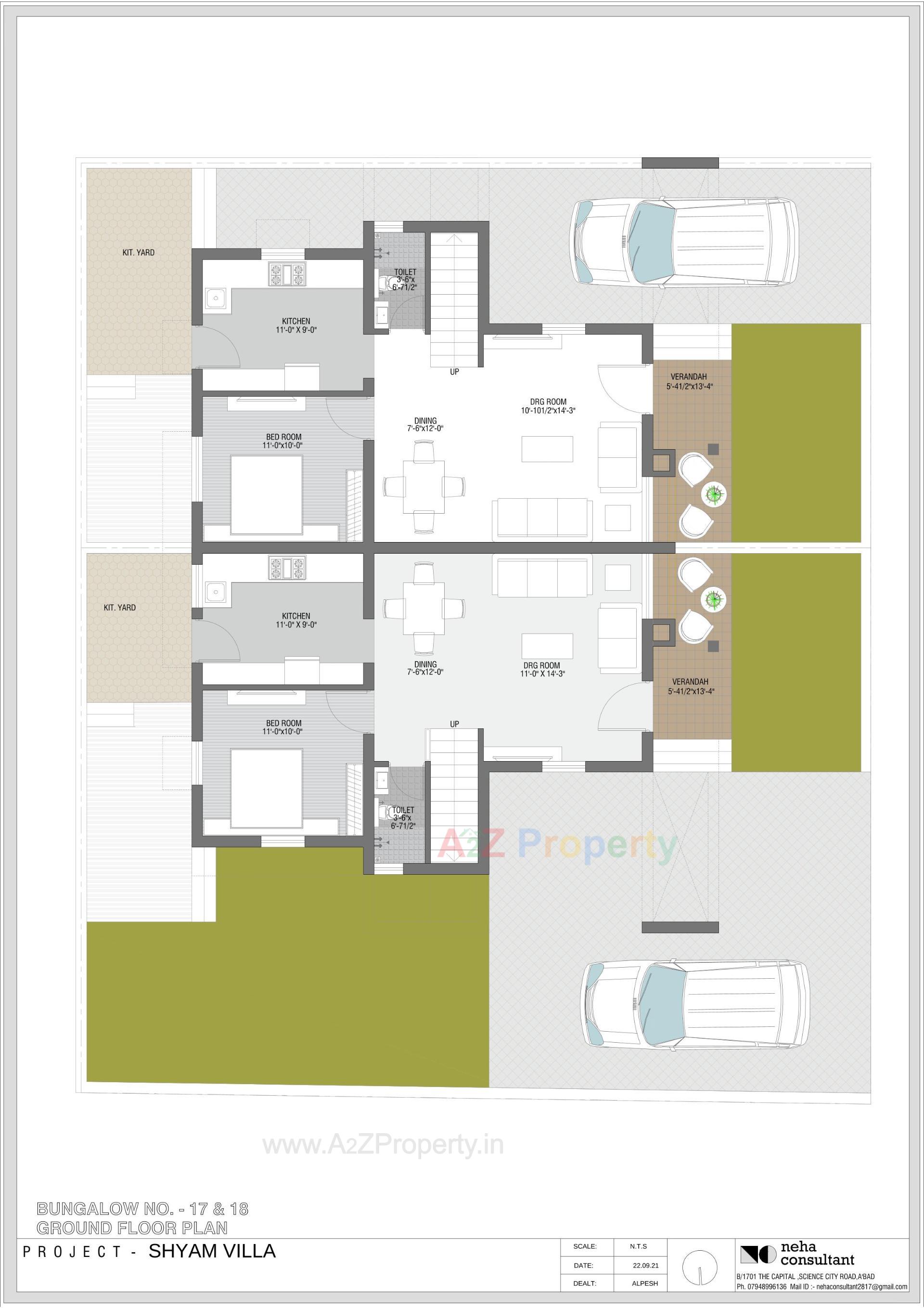 Layout of real estate project Shyam Villa located at Viramgam, Ahmedabad, Gujarat
