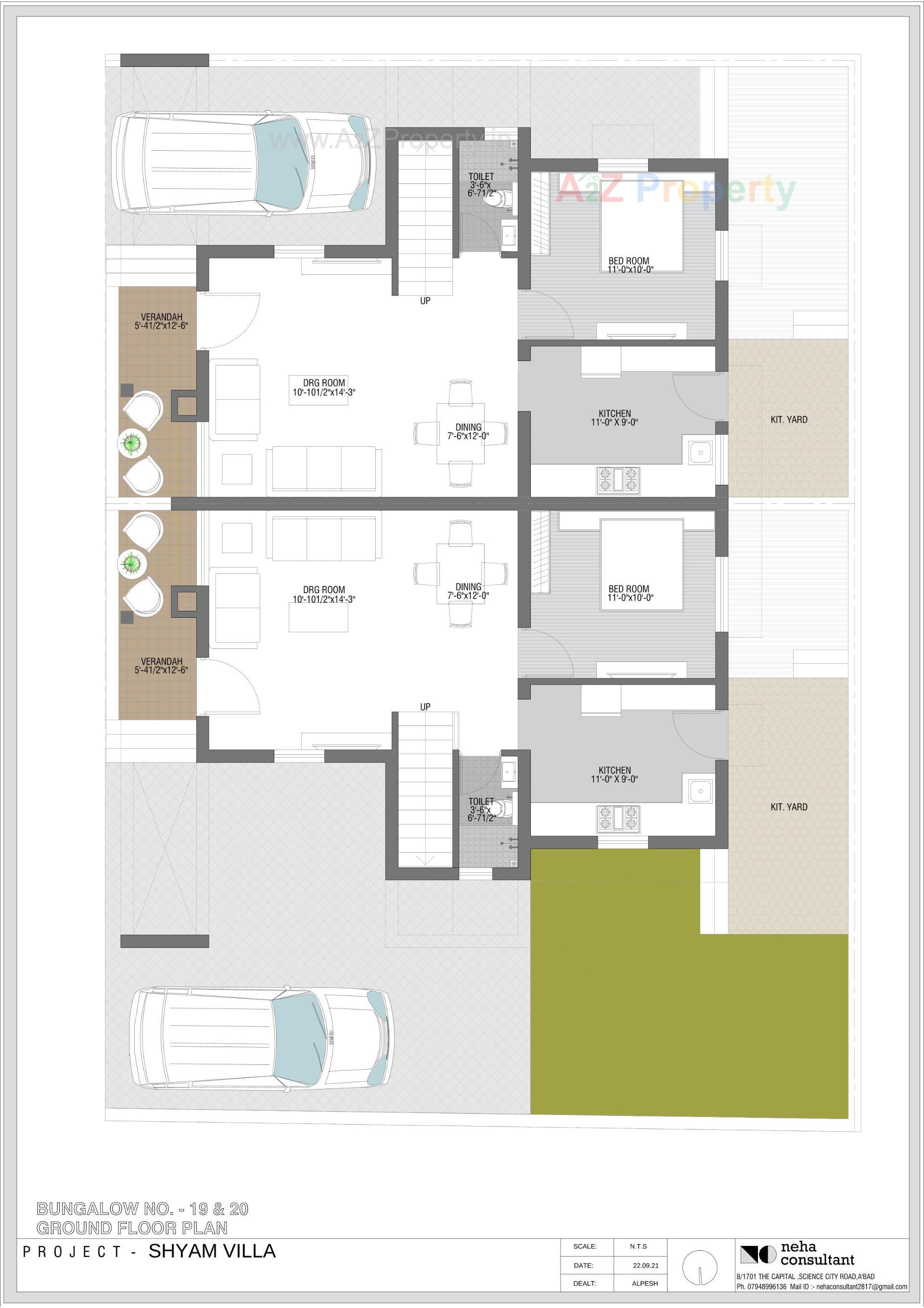 Layout of real estate project Shyam Villa located at Viramgam, Ahmedabad, Gujarat