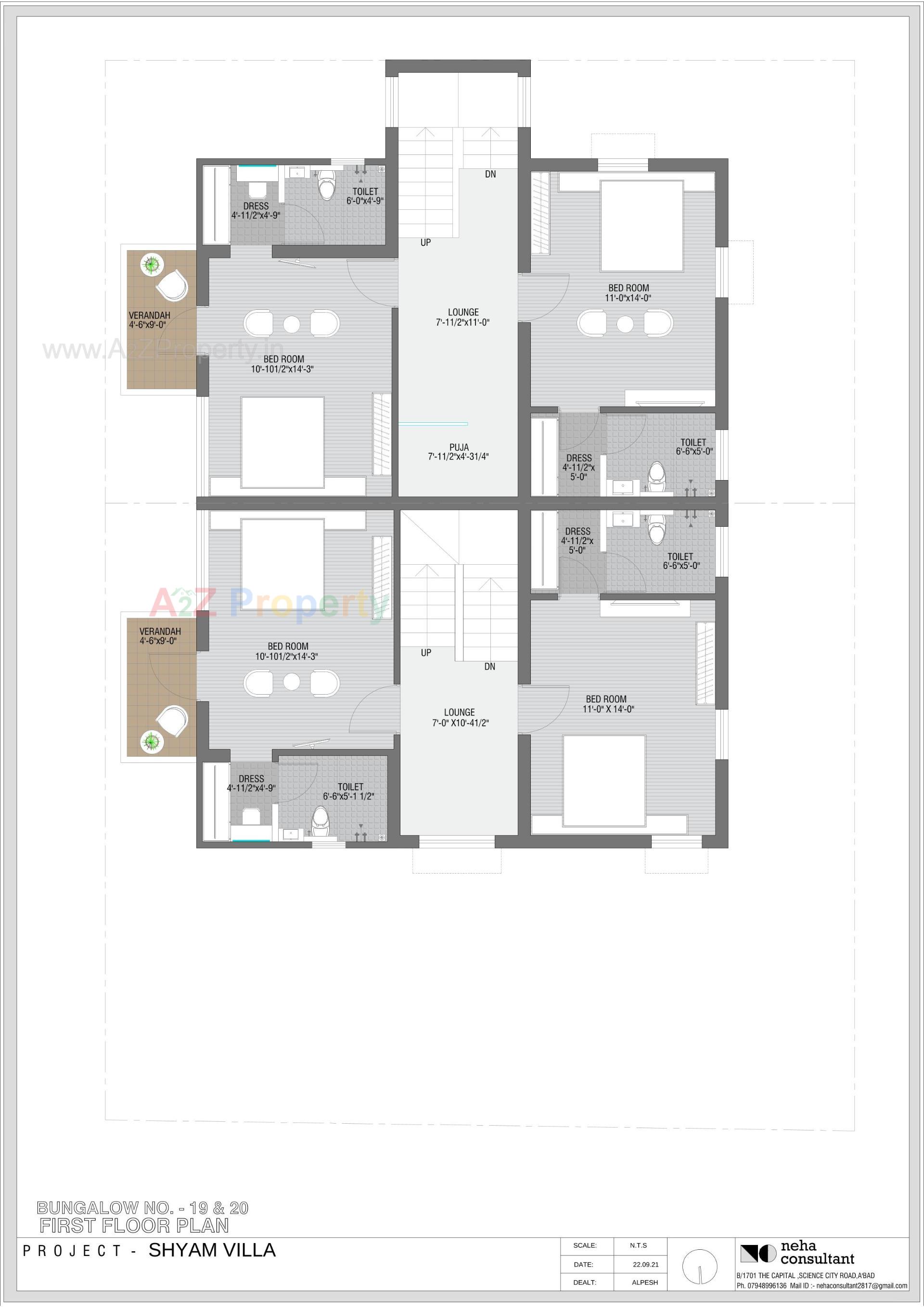 Layout of real estate project Shyam Villa located at Viramgam, Ahmedabad, Gujarat