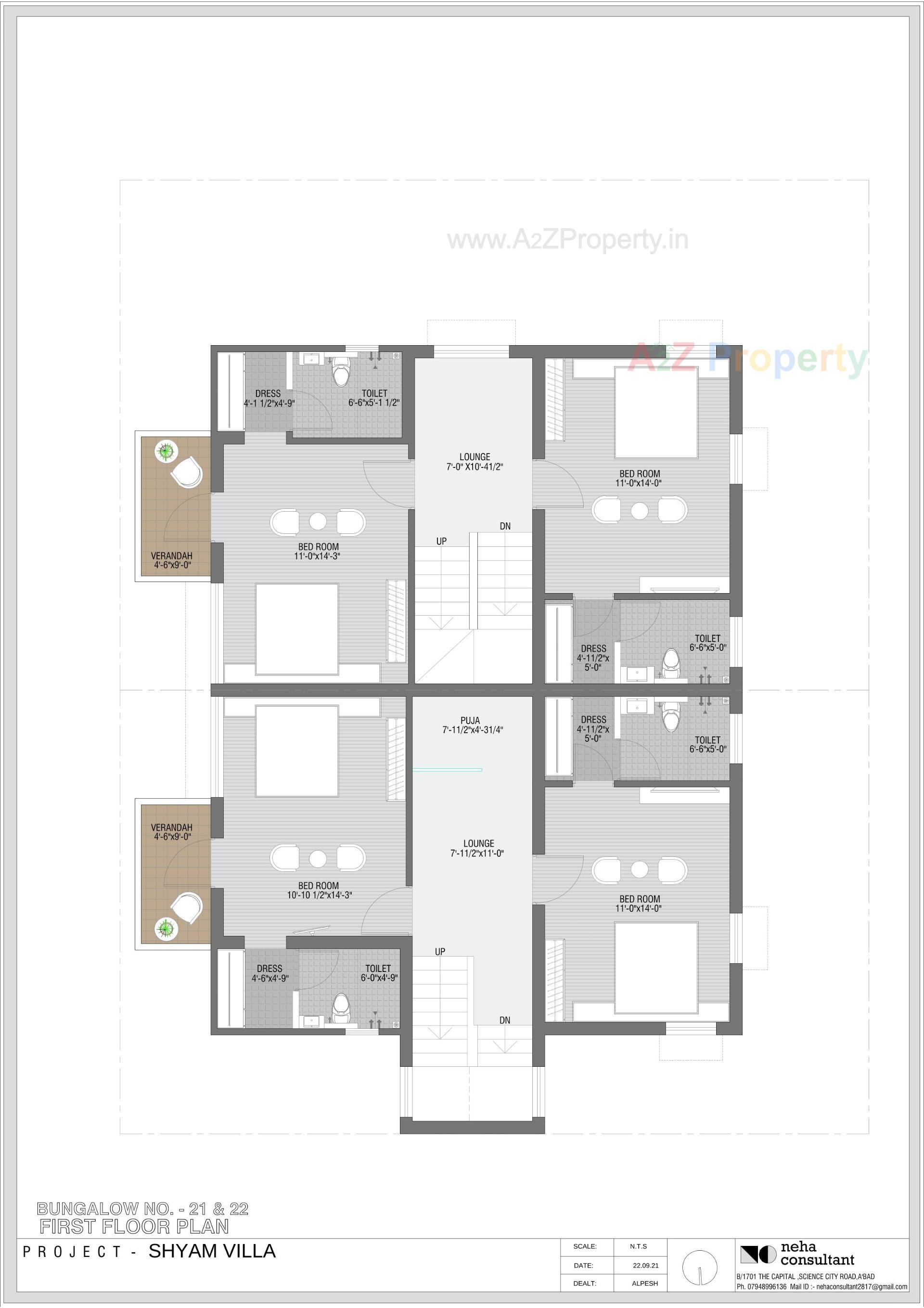 Layout of real estate project Shyam Villa located at Viramgam, Ahmedabad, Gujarat