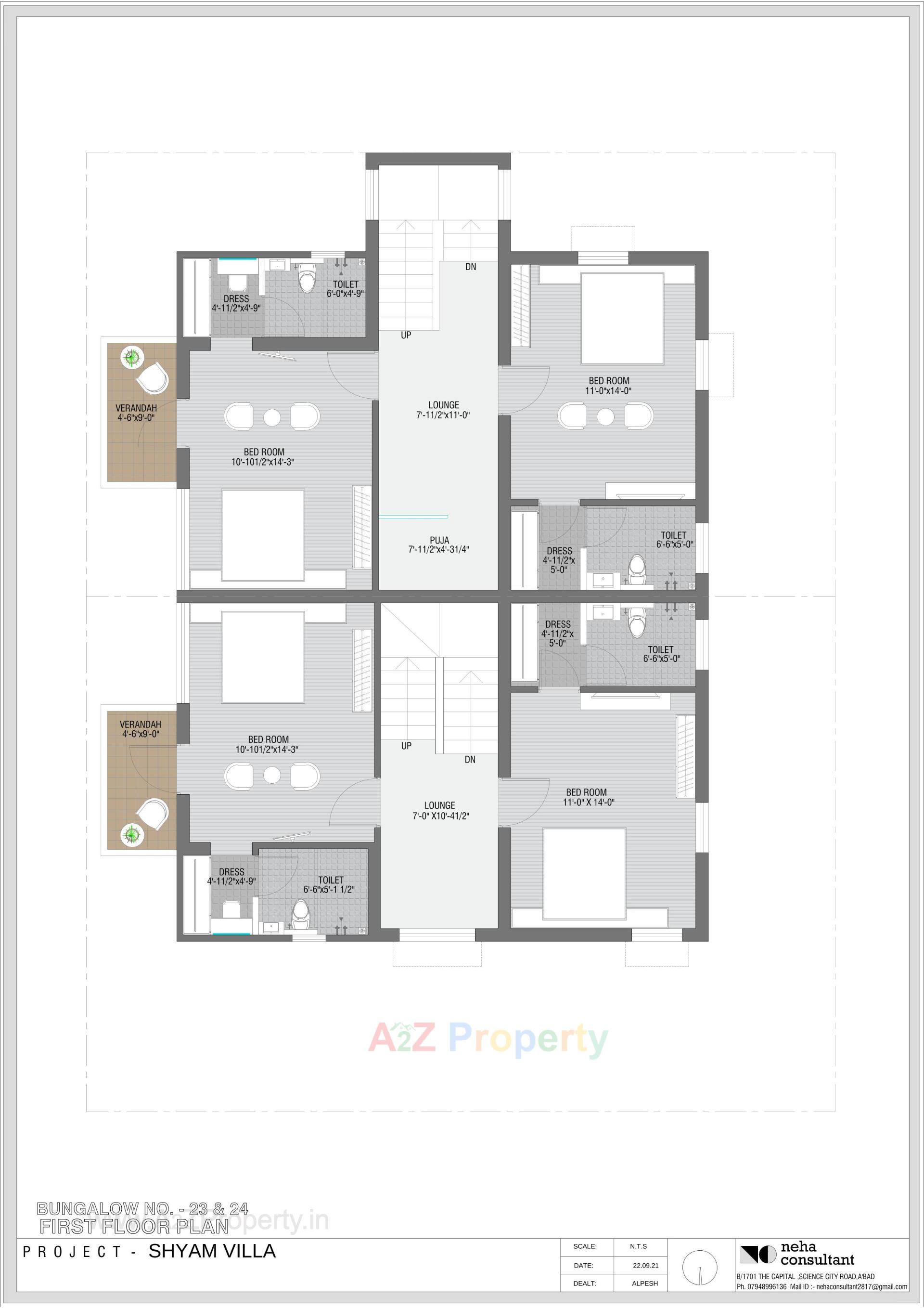 Layout of real estate project Shyam Villa located at Viramgam, Ahmedabad, Gujarat