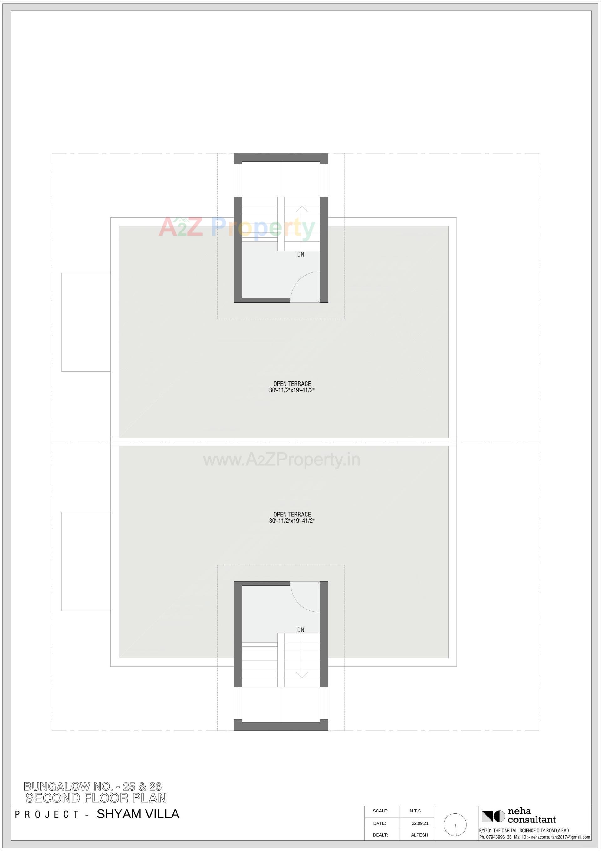 Layout of real estate project Shyam Villa located at Viramgam, Ahmedabad, Gujarat
