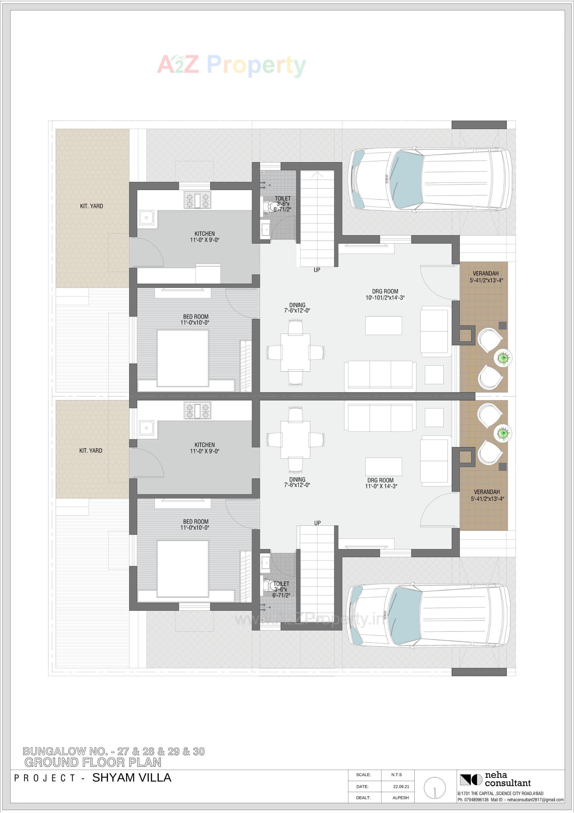 Layout of real estate project Shyam Villa located at Viramgam, Ahmedabad, Gujarat