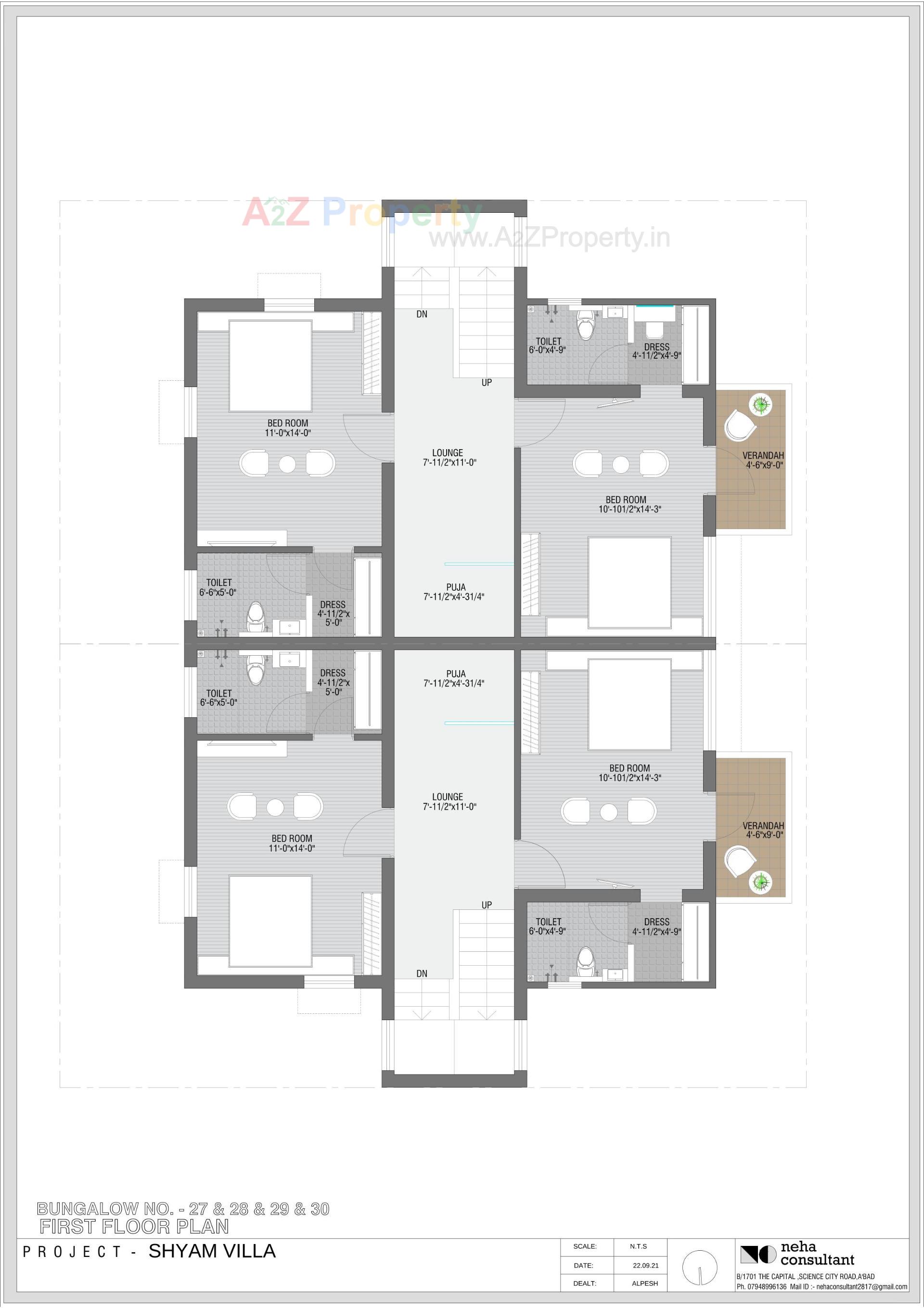Layout of real estate project Shyam Villa located at Viramgam, Ahmedabad, Gujarat