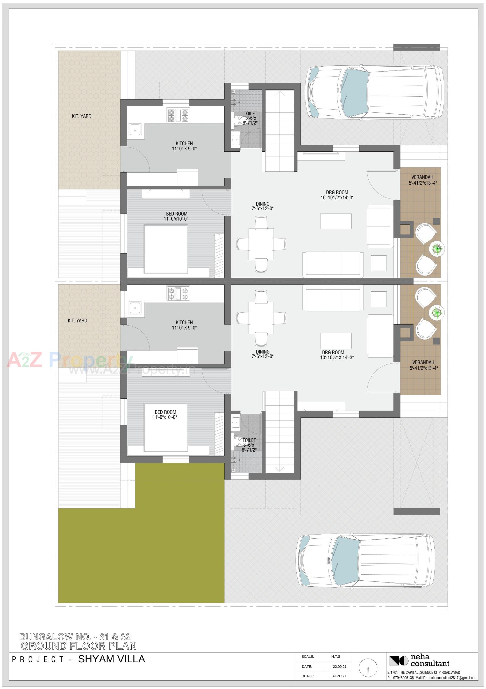 Layout of real estate project Shyam Villa located at Viramgam, Ahmedabad, Gujarat