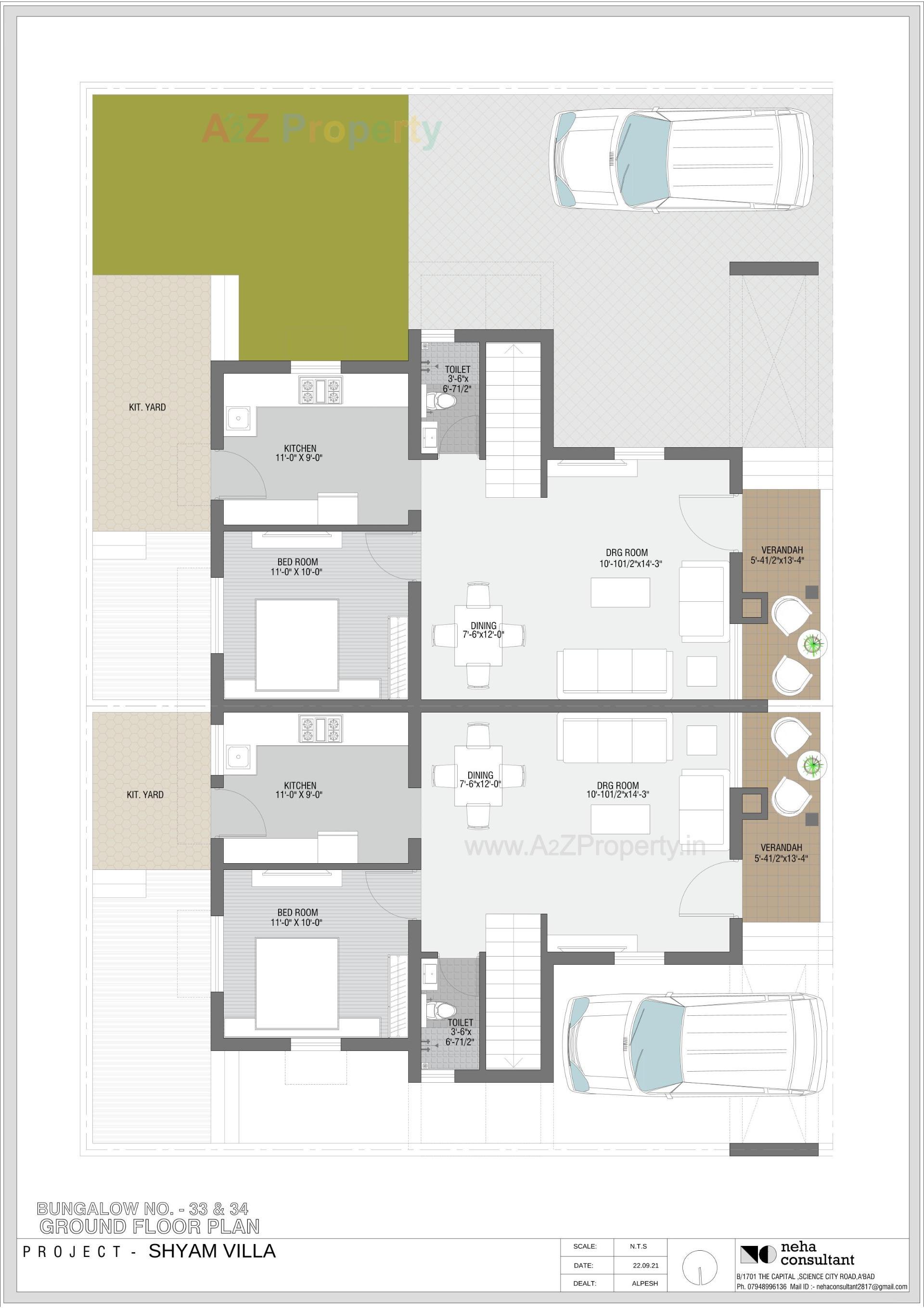 Layout of real estate project Shyam Villa located at Viramgam, Ahmedabad, Gujarat