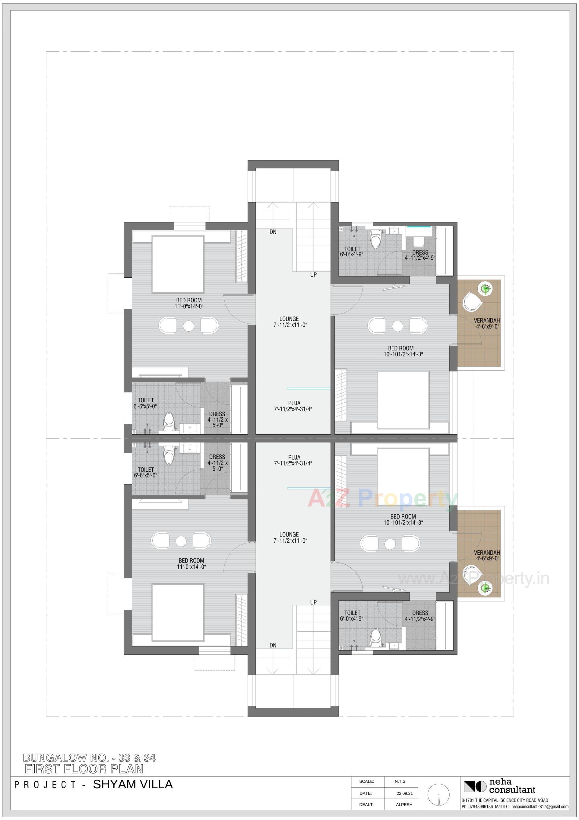 Layout of real estate project Shyam Villa located at Viramgam, Ahmedabad, Gujarat