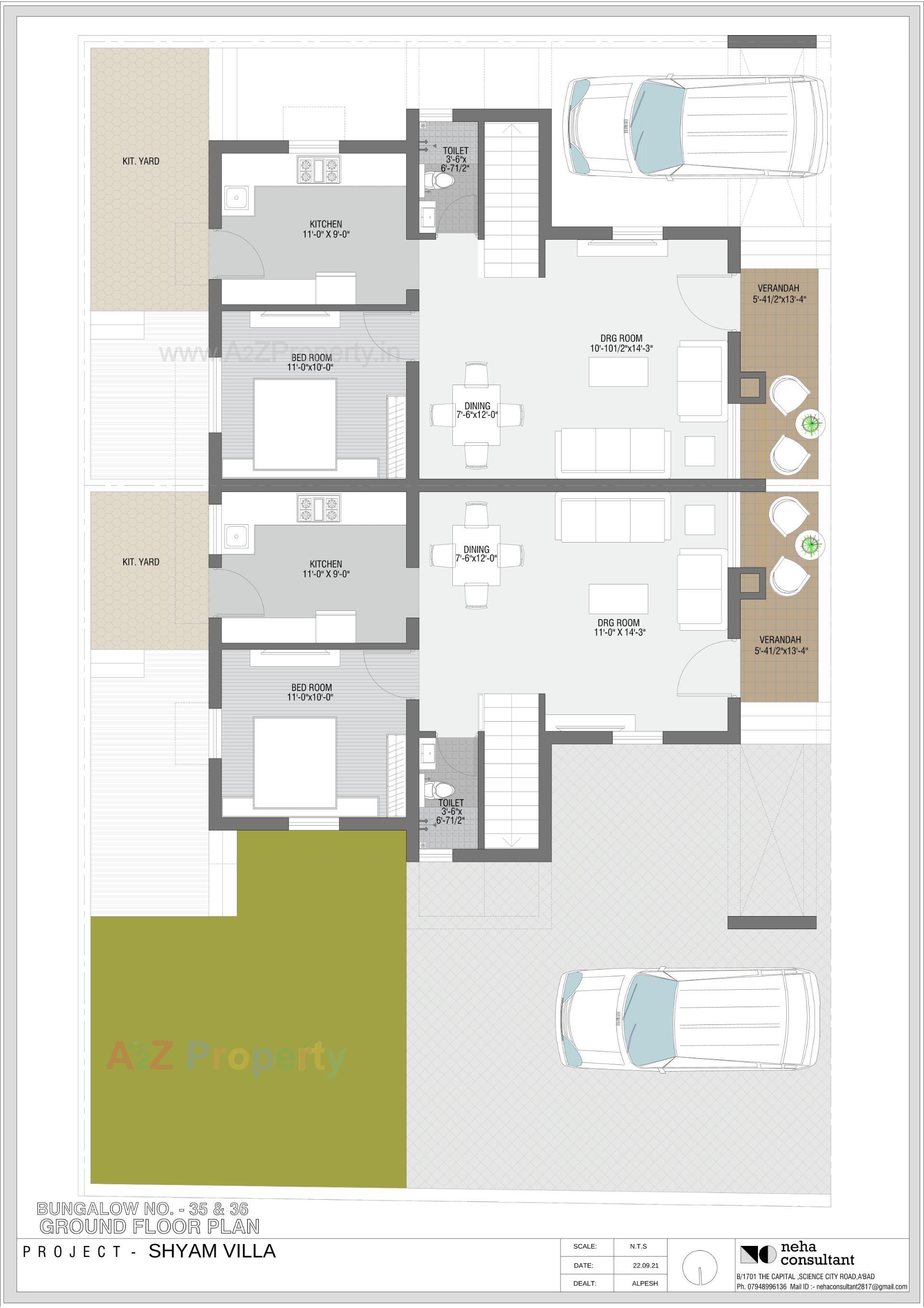 Layout of real estate project Shyam Villa located at Viramgam, Ahmedabad, Gujarat