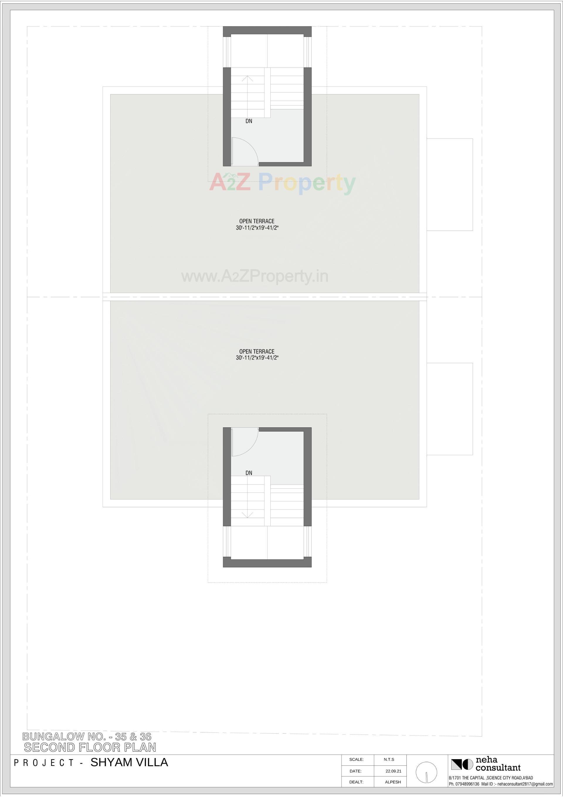 Layout of real estate project Shyam Villa located at Viramgam, Ahmedabad, Gujarat