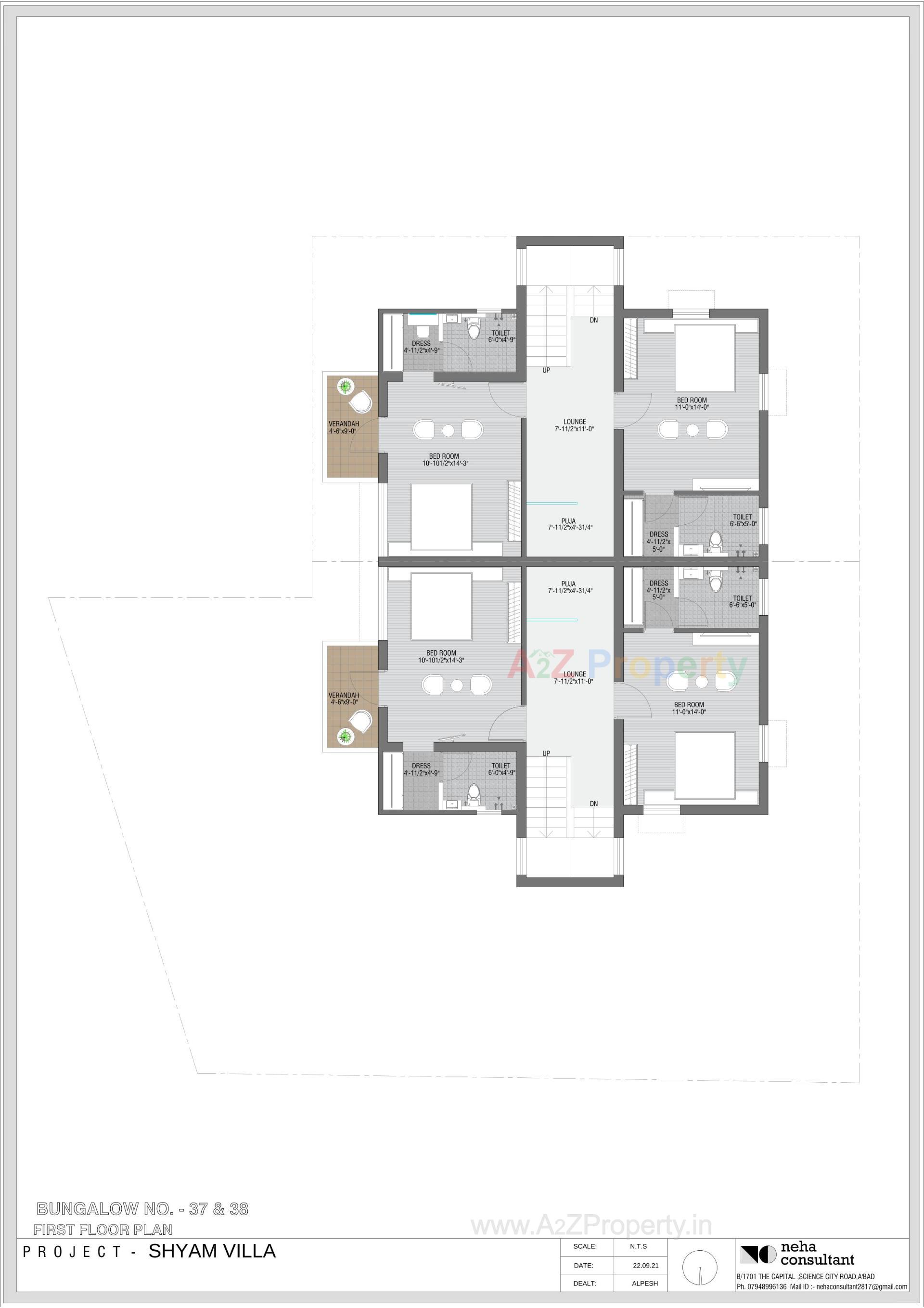 Layout of real estate project Shyam Villa located at Viramgam, Ahmedabad, Gujarat