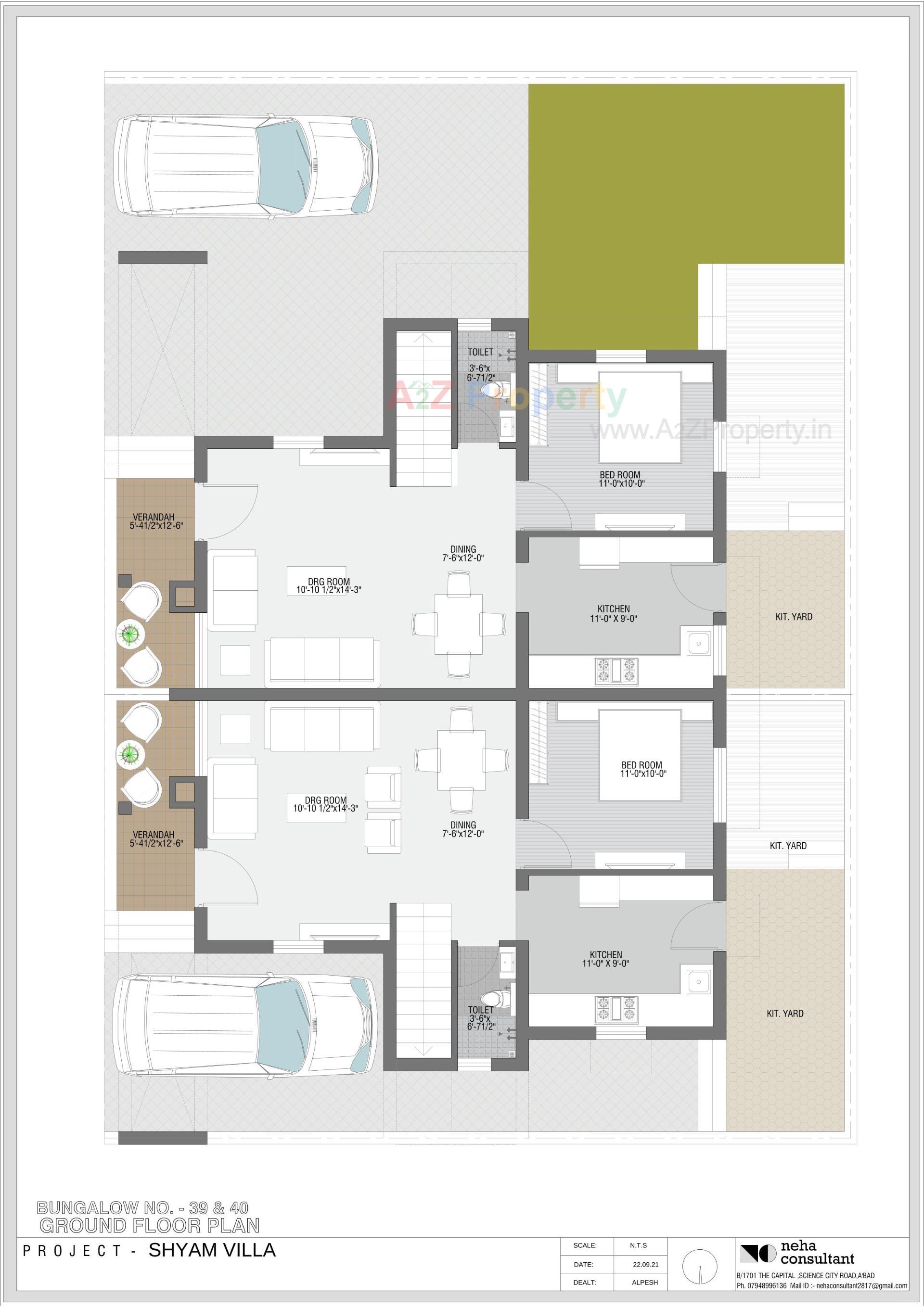 Layout of real estate project Shyam Villa located at Viramgam, Ahmedabad, Gujarat
