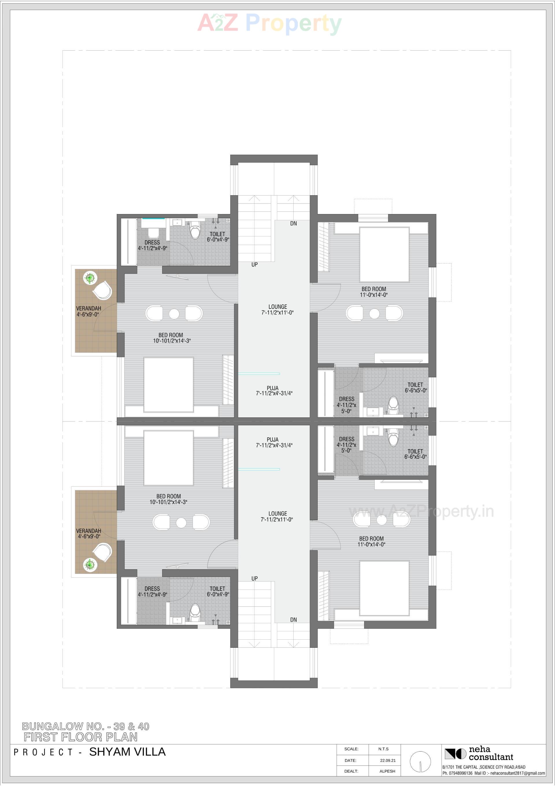 Layout of real estate project Shyam Villa located at Viramgam, Ahmedabad, Gujarat
