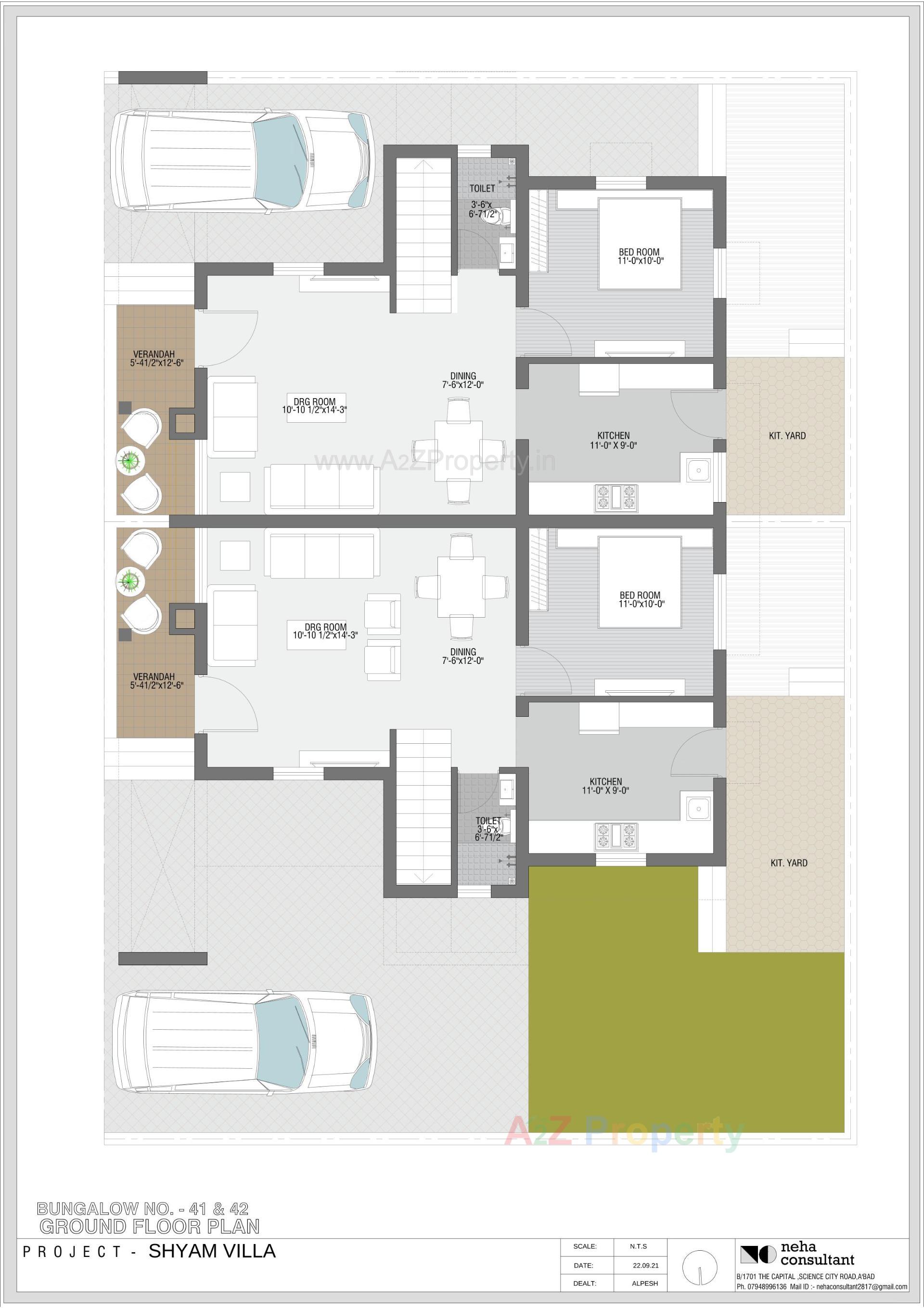 Layout of real estate project Shyam Villa located at Viramgam, Ahmedabad, Gujarat