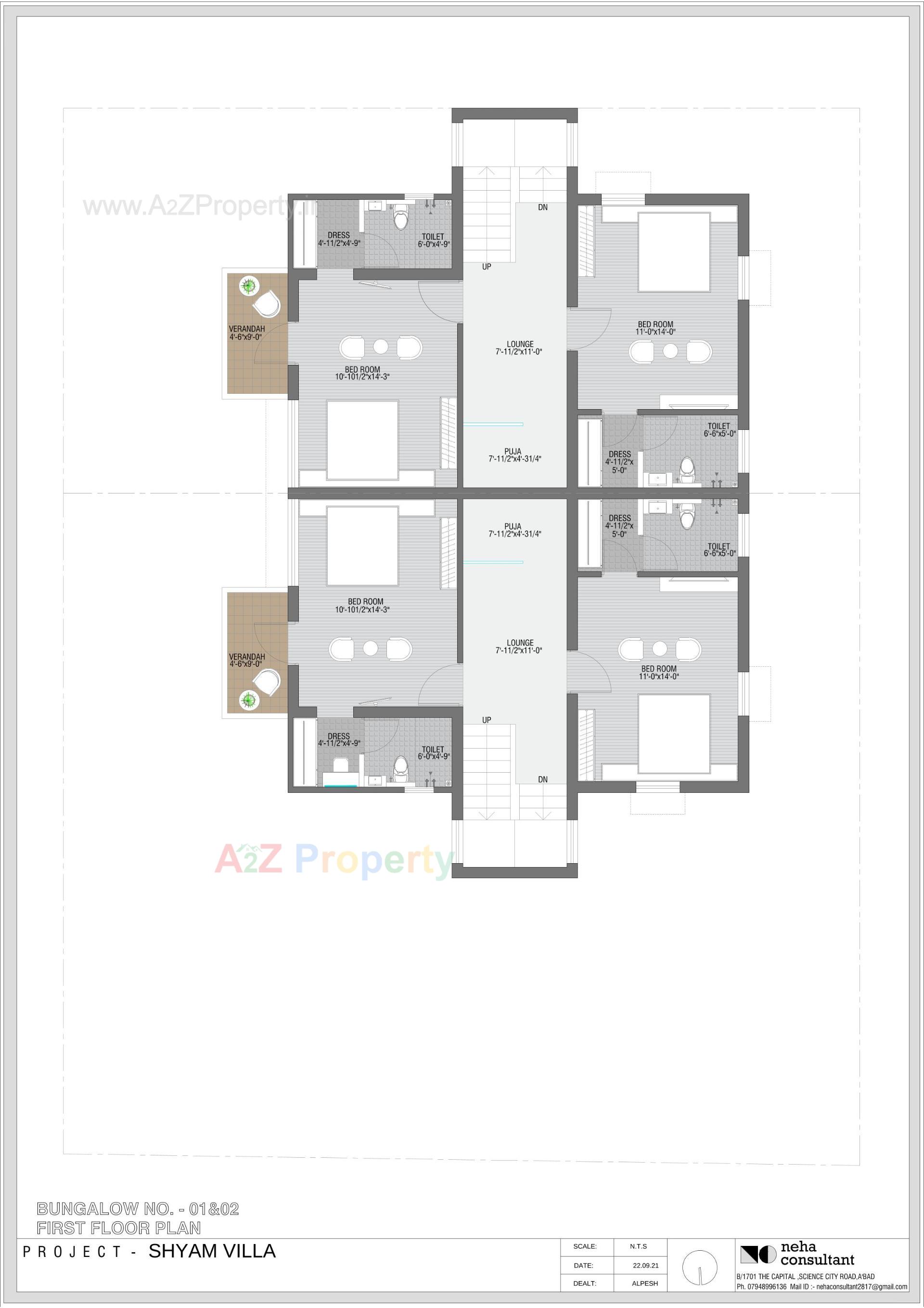 Layout of real estate project Shyam Villa located at Viramgam, Ahmedabad, Gujarat