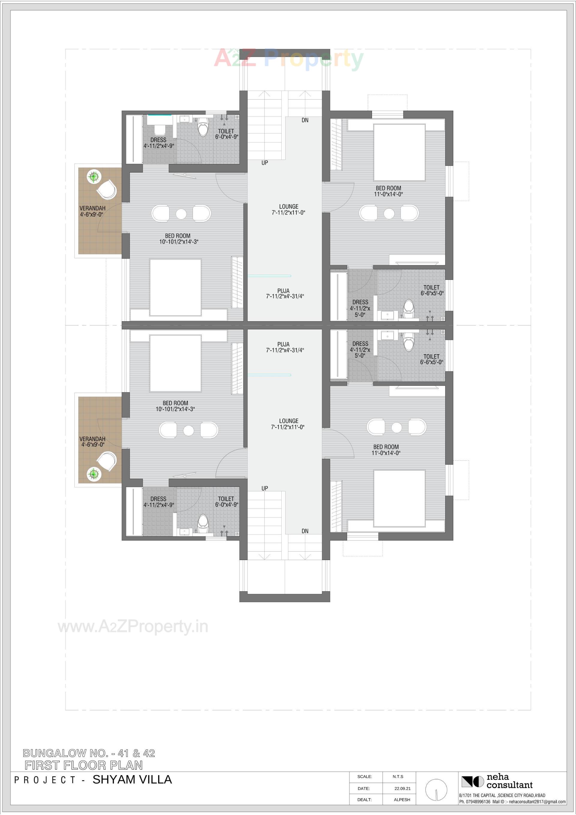 Layout of real estate project Shyam Villa located at Viramgam, Ahmedabad, Gujarat