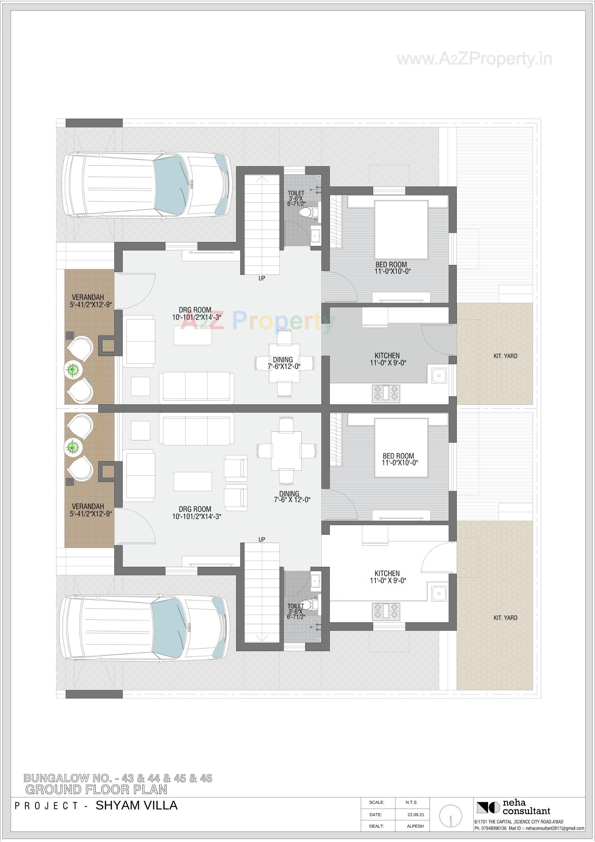 Layout of real estate project Shyam Villa located at Viramgam, Ahmedabad, Gujarat