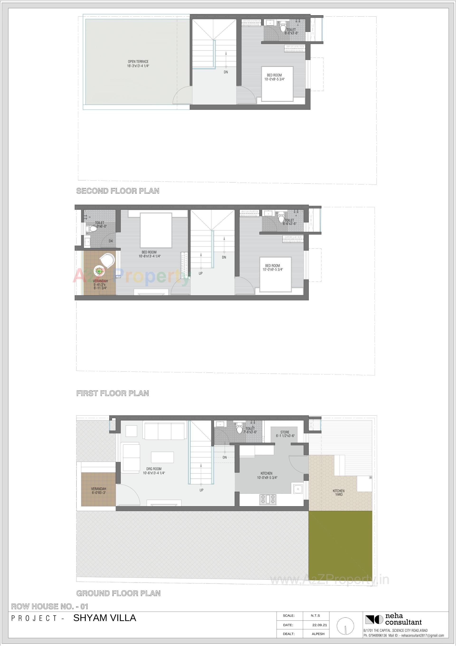 Layout of real estate project Shyam Villa located at Viramgam, Ahmedabad, Gujarat
