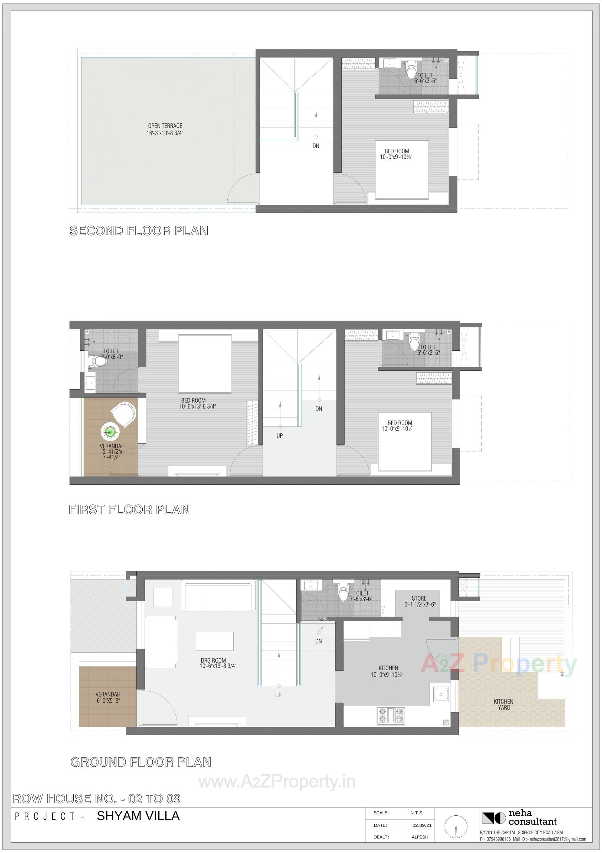 Layout of real estate project Shyam Villa located at Viramgam, Ahmedabad, Gujarat
