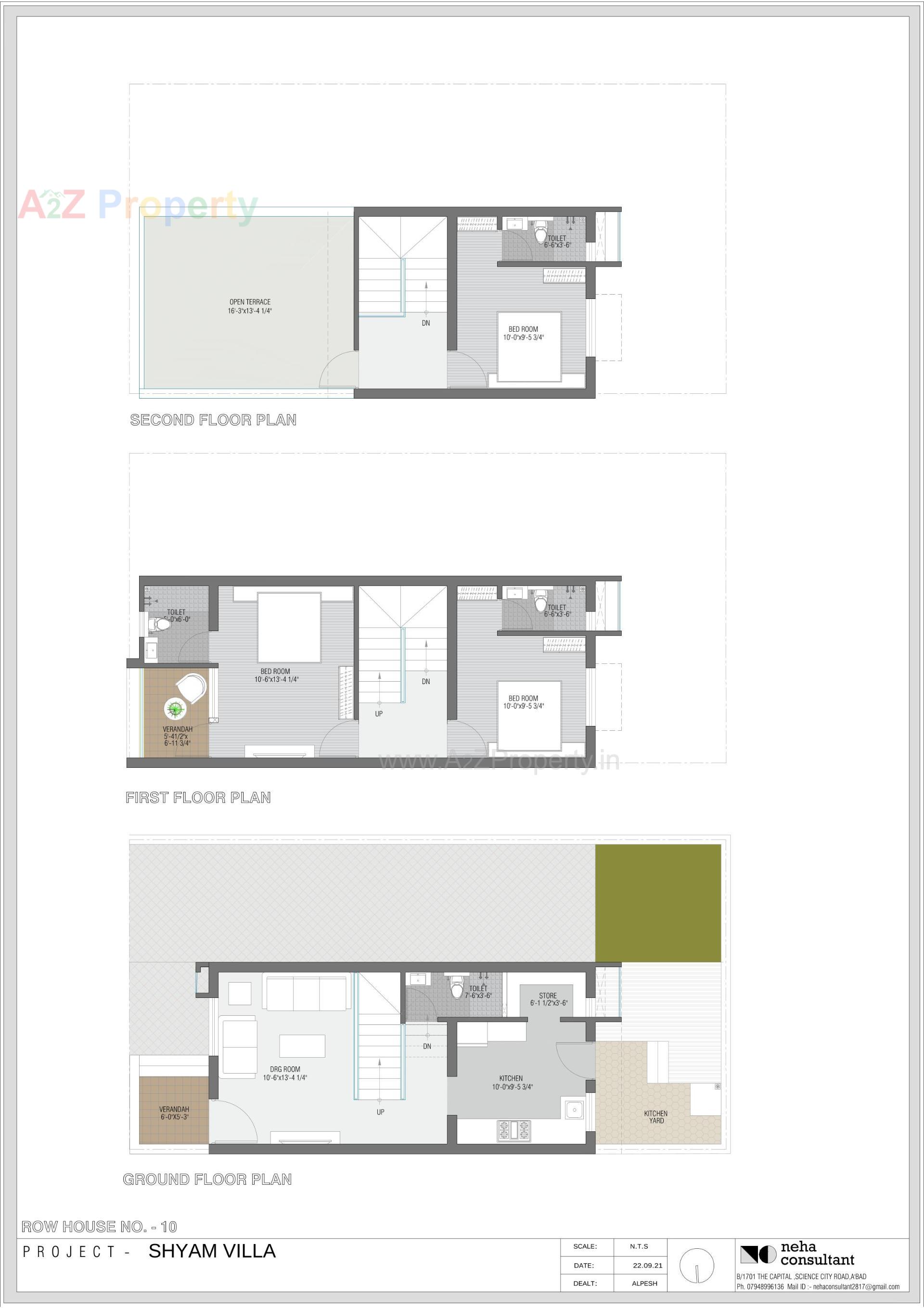 Layout of real estate project Shyam Villa located at Viramgam, Ahmedabad, Gujarat