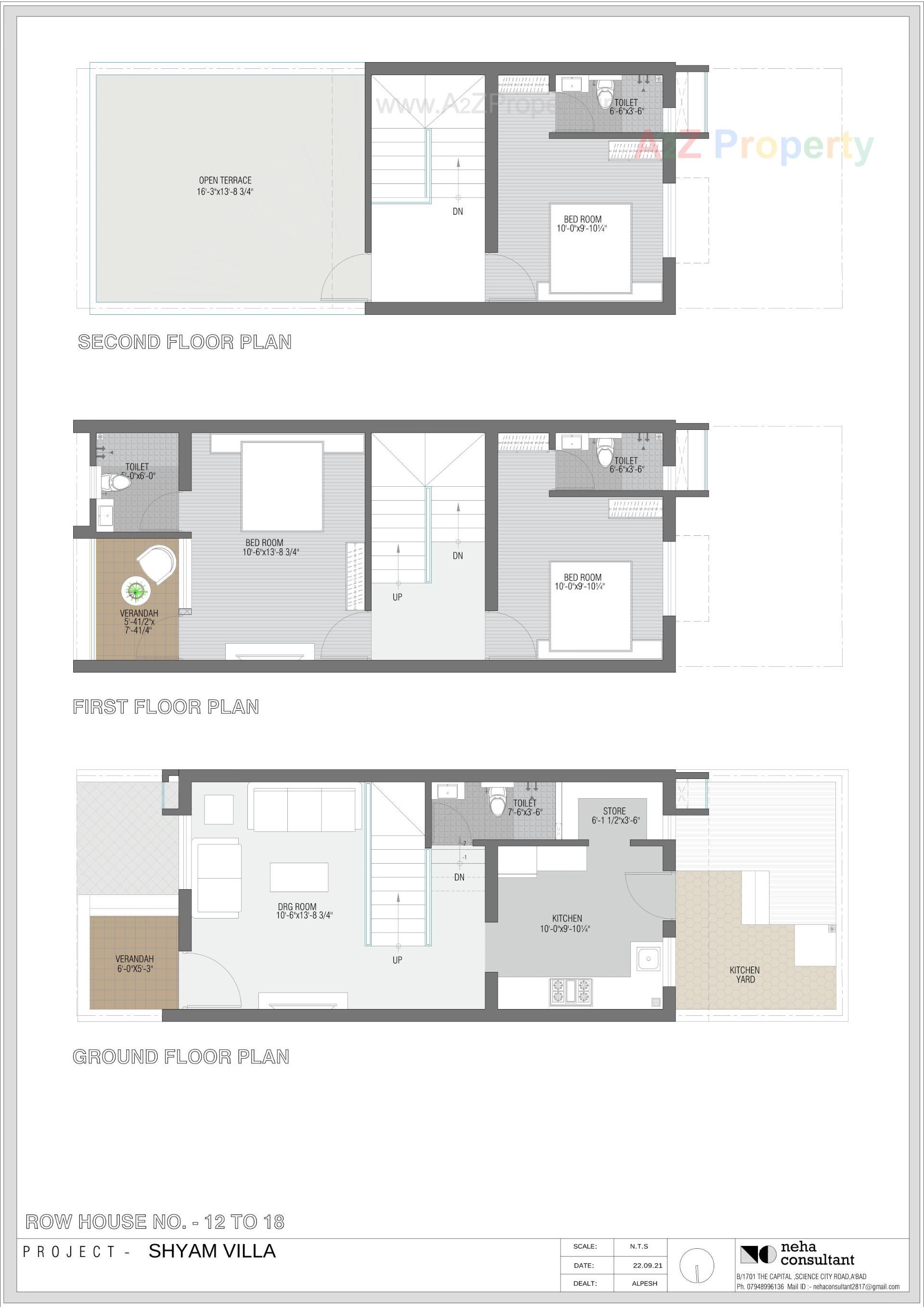 Layout of real estate project Shyam Villa located at Viramgam, Ahmedabad, Gujarat