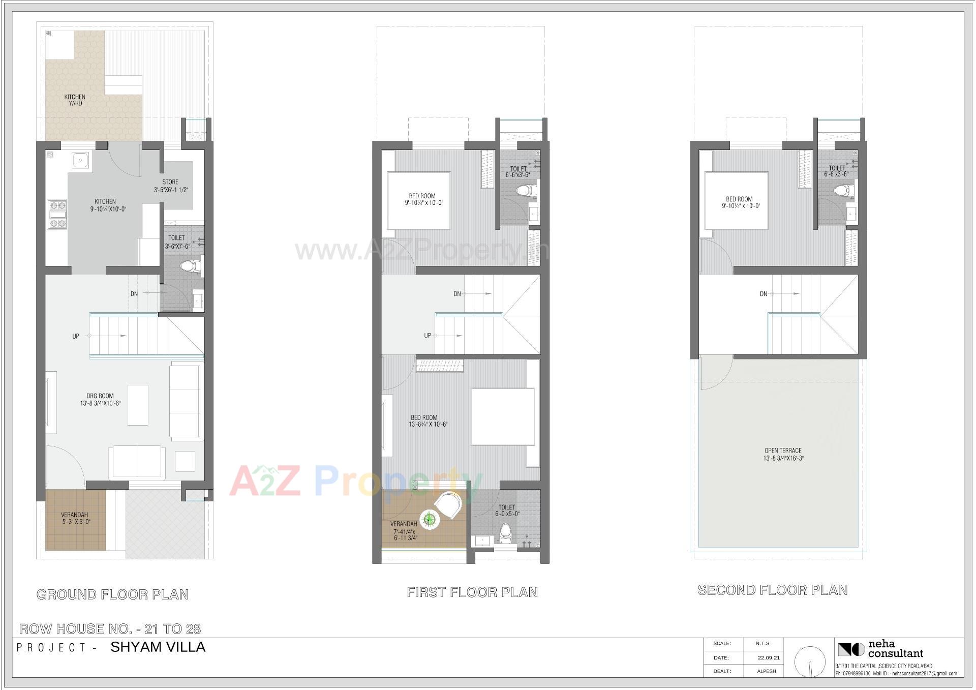 Layout of real estate project Shyam Villa located at Viramgam, Ahmedabad, Gujarat