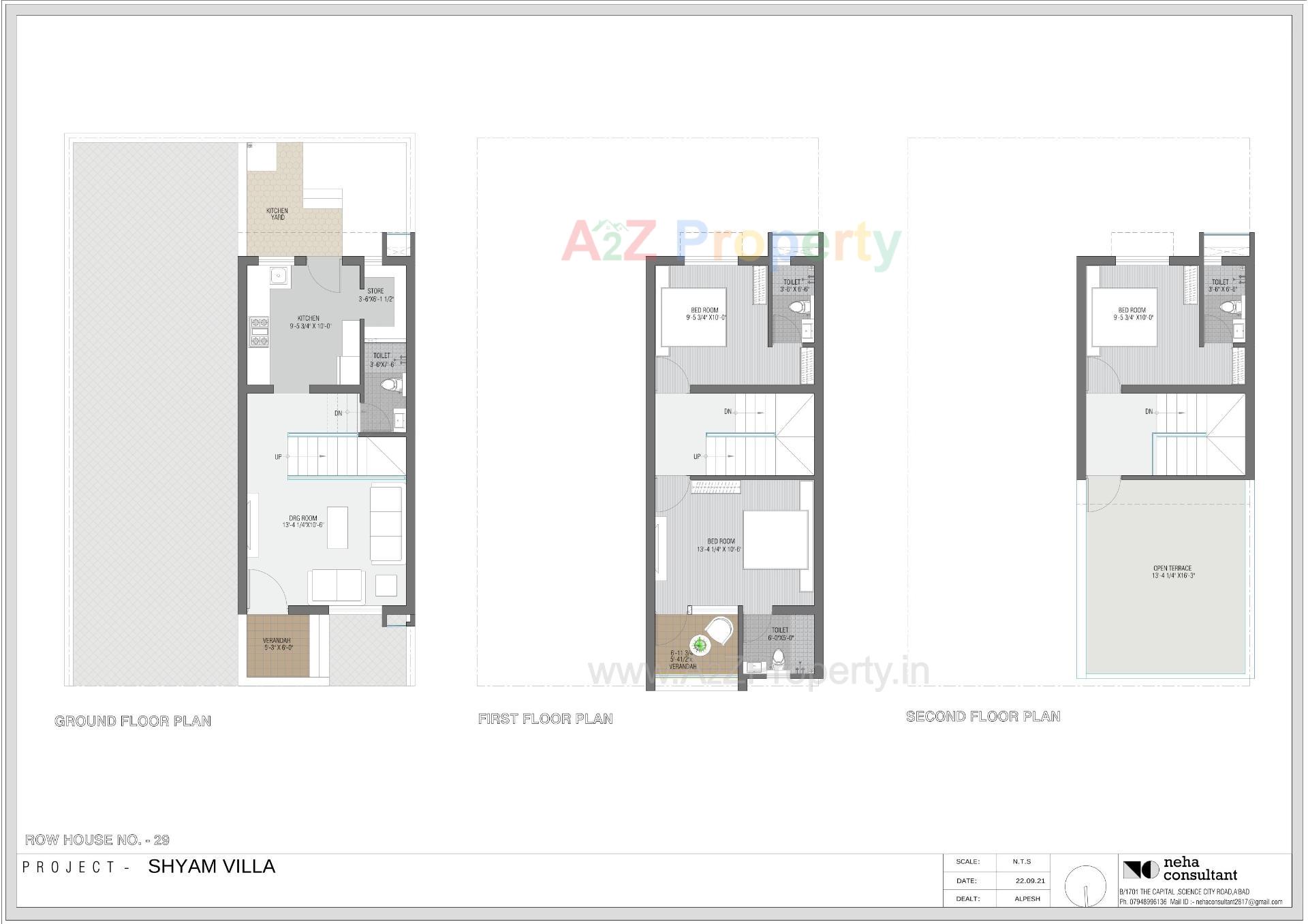 Layout of real estate project Shyam Villa located at Viramgam, Ahmedabad, Gujarat