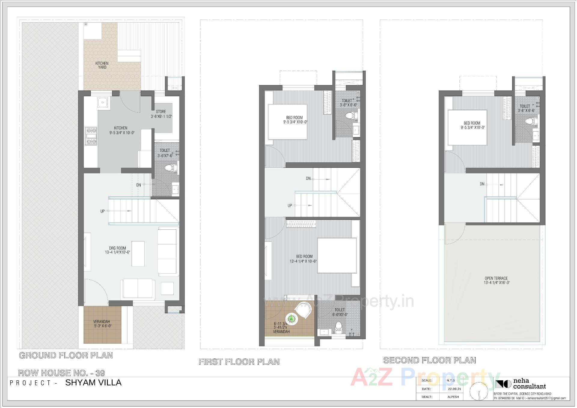 Layout of real estate project Shyam Villa located at Viramgam, Ahmedabad, Gujarat