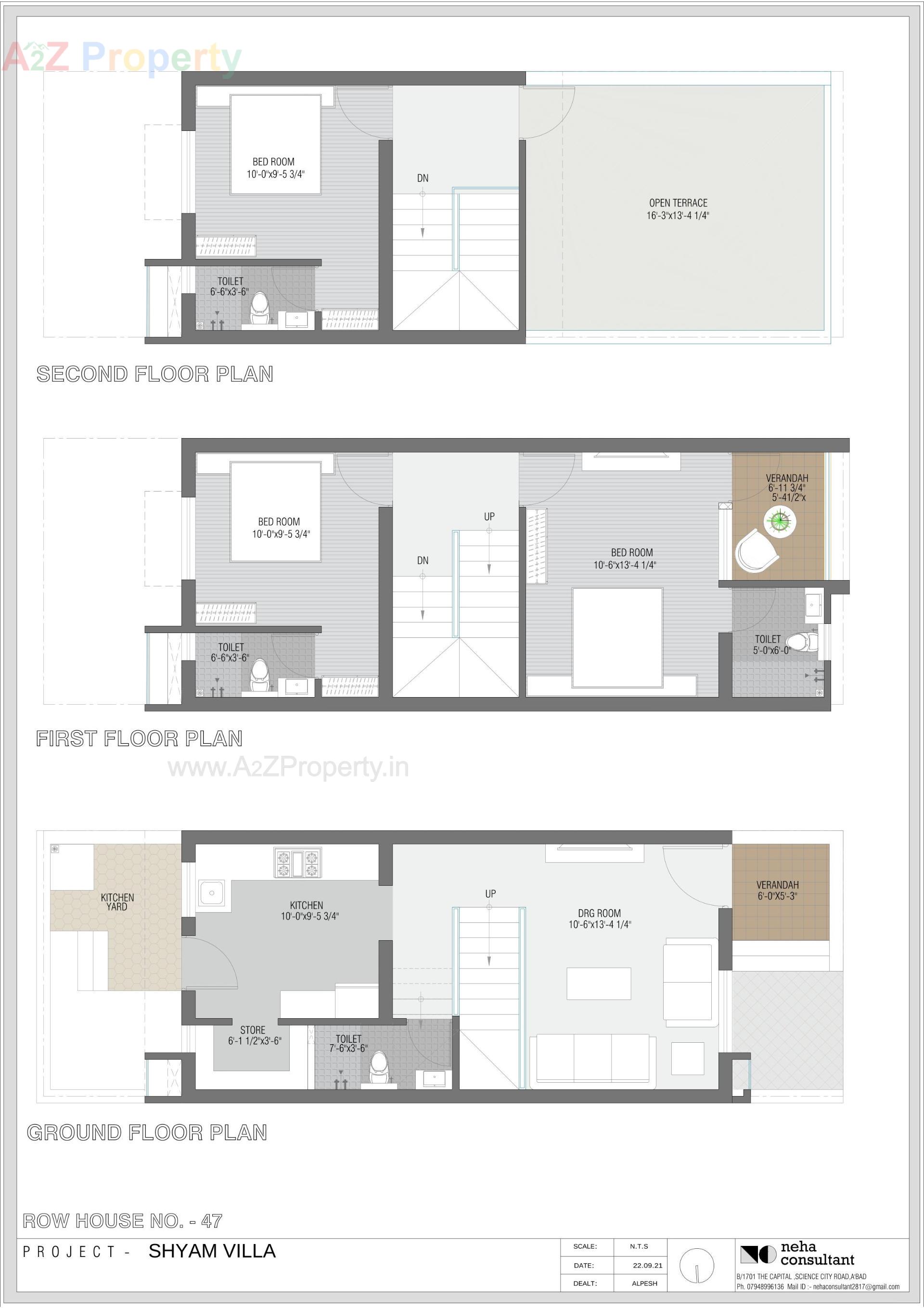 Layout of real estate project Shyam Villa located at Viramgam, Ahmedabad, Gujarat