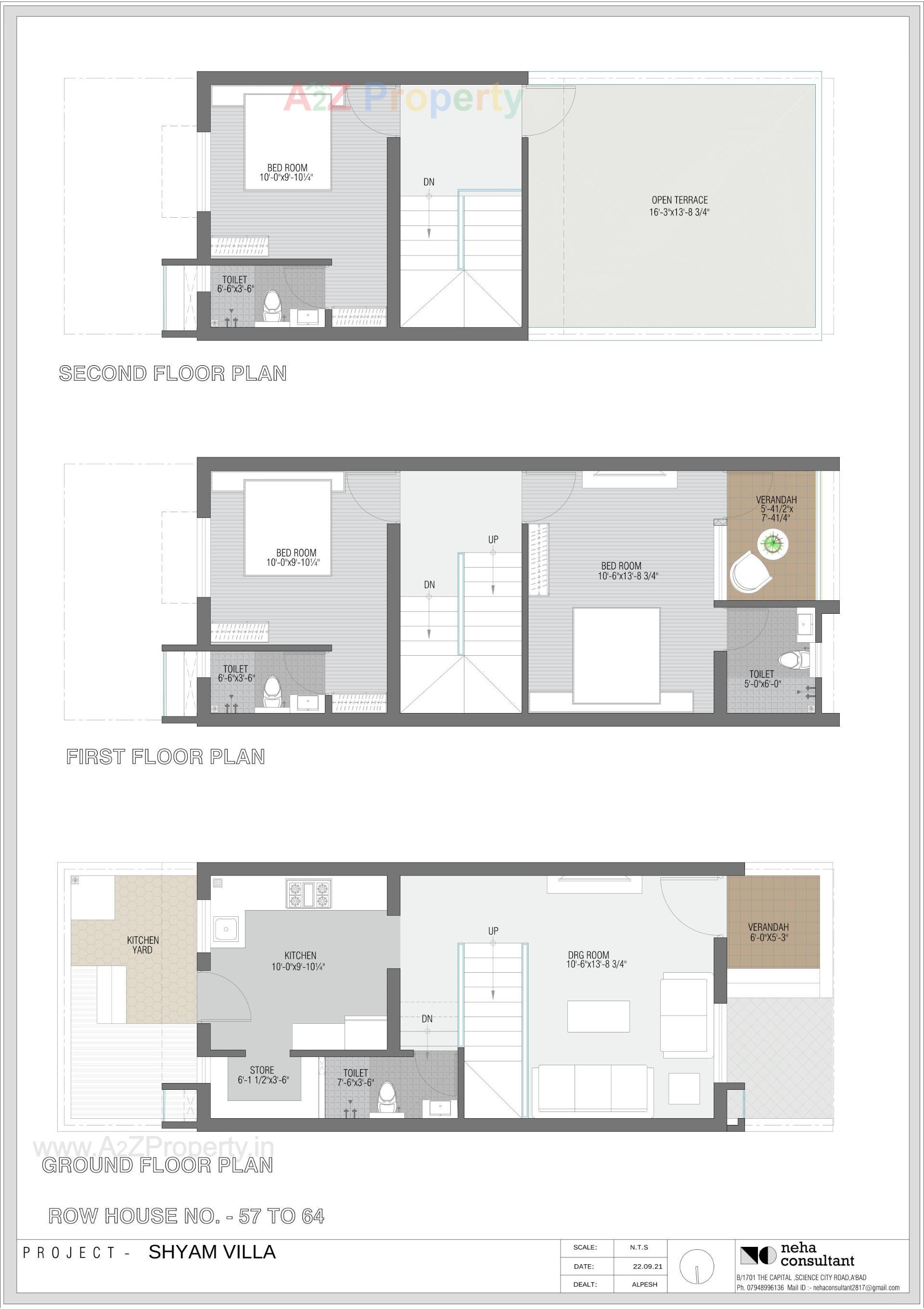Layout of real estate project Shyam Villa located at Viramgam, Ahmedabad, Gujarat