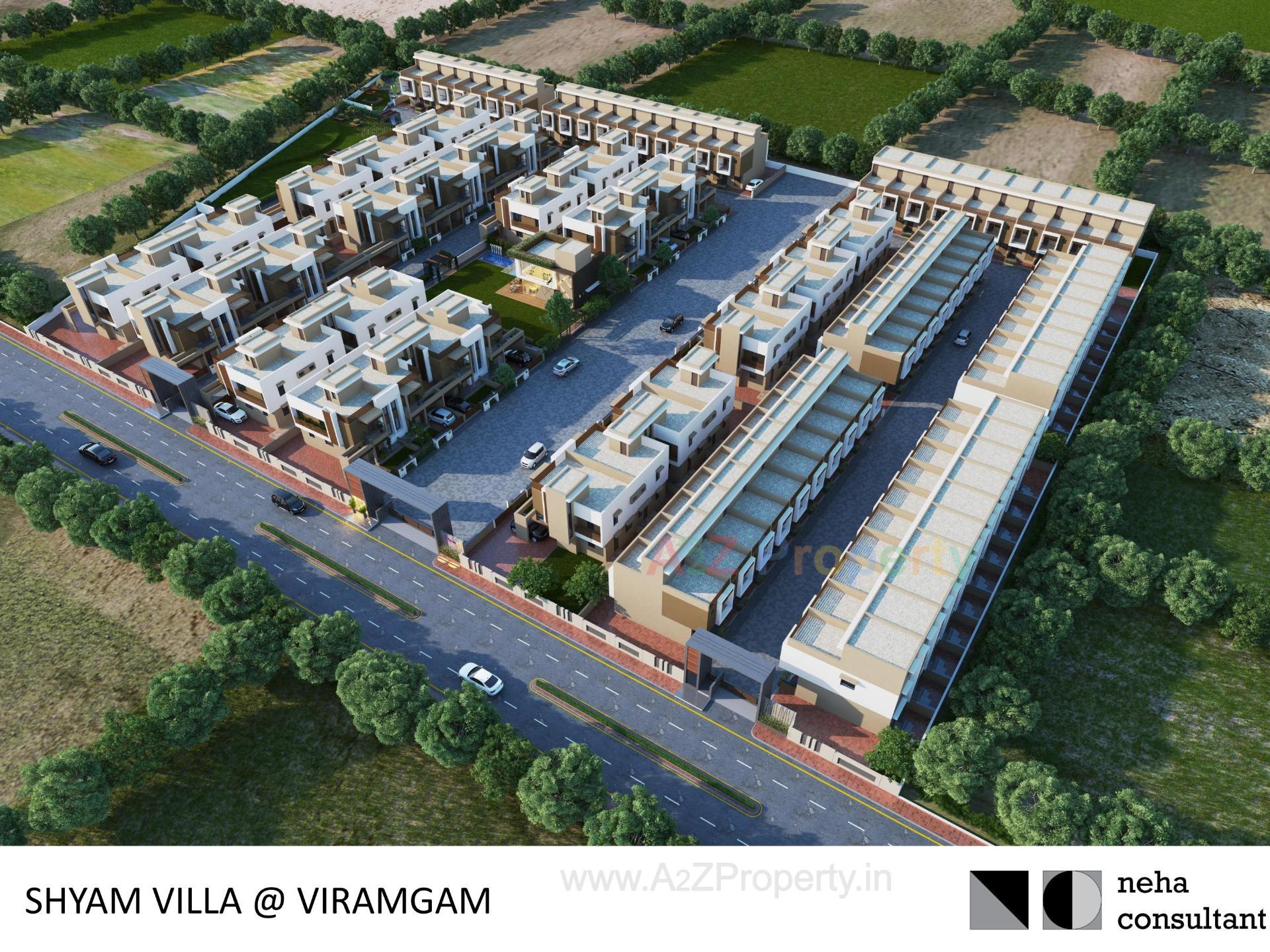 3D Elevation of real estate project Shyam Villa located at Viramgam, Ahmedabad, Gujarat