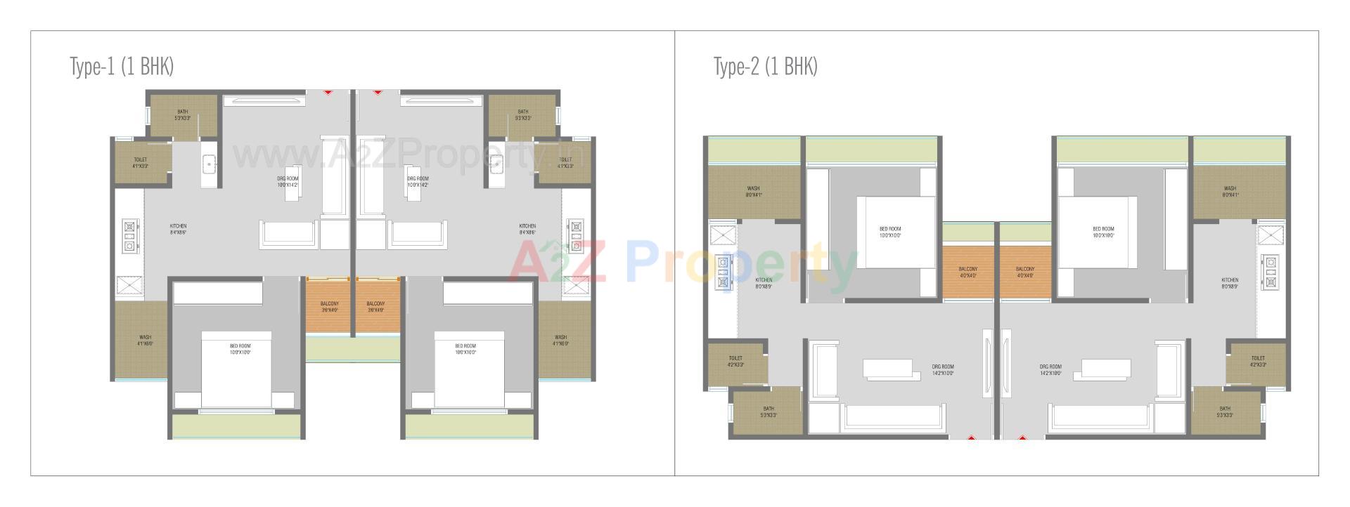 Layout of real estate project Shyamal Parisar located at Kathwada, Ahmedabad, Gujarat