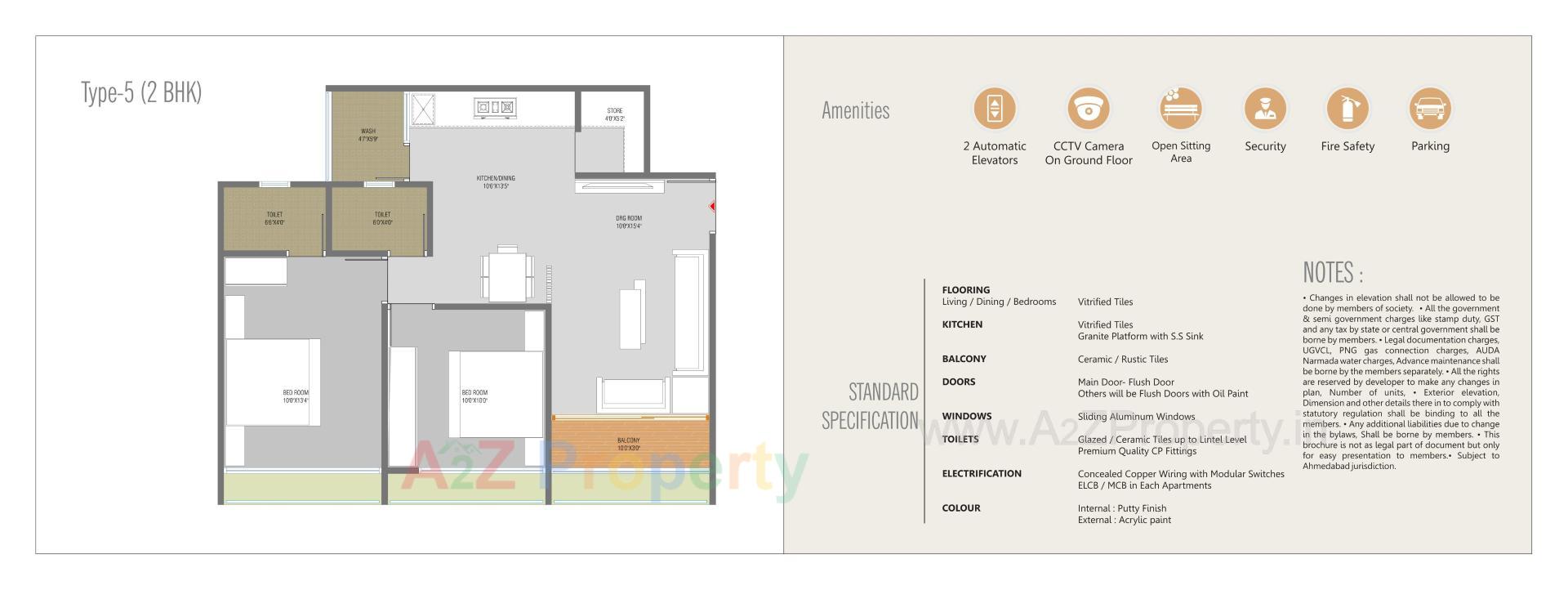 Layout of real estate project Shyamal Parisar located at Kathwada, Ahmedabad, Gujarat