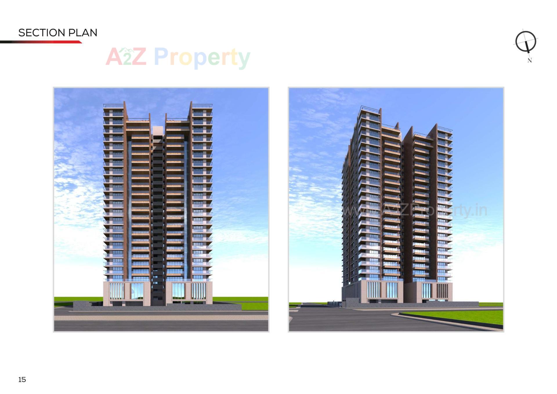 3D Elevation of real estate project Shyaswa Sarovar located at Shilaj, Ahmedabad, Gujarat