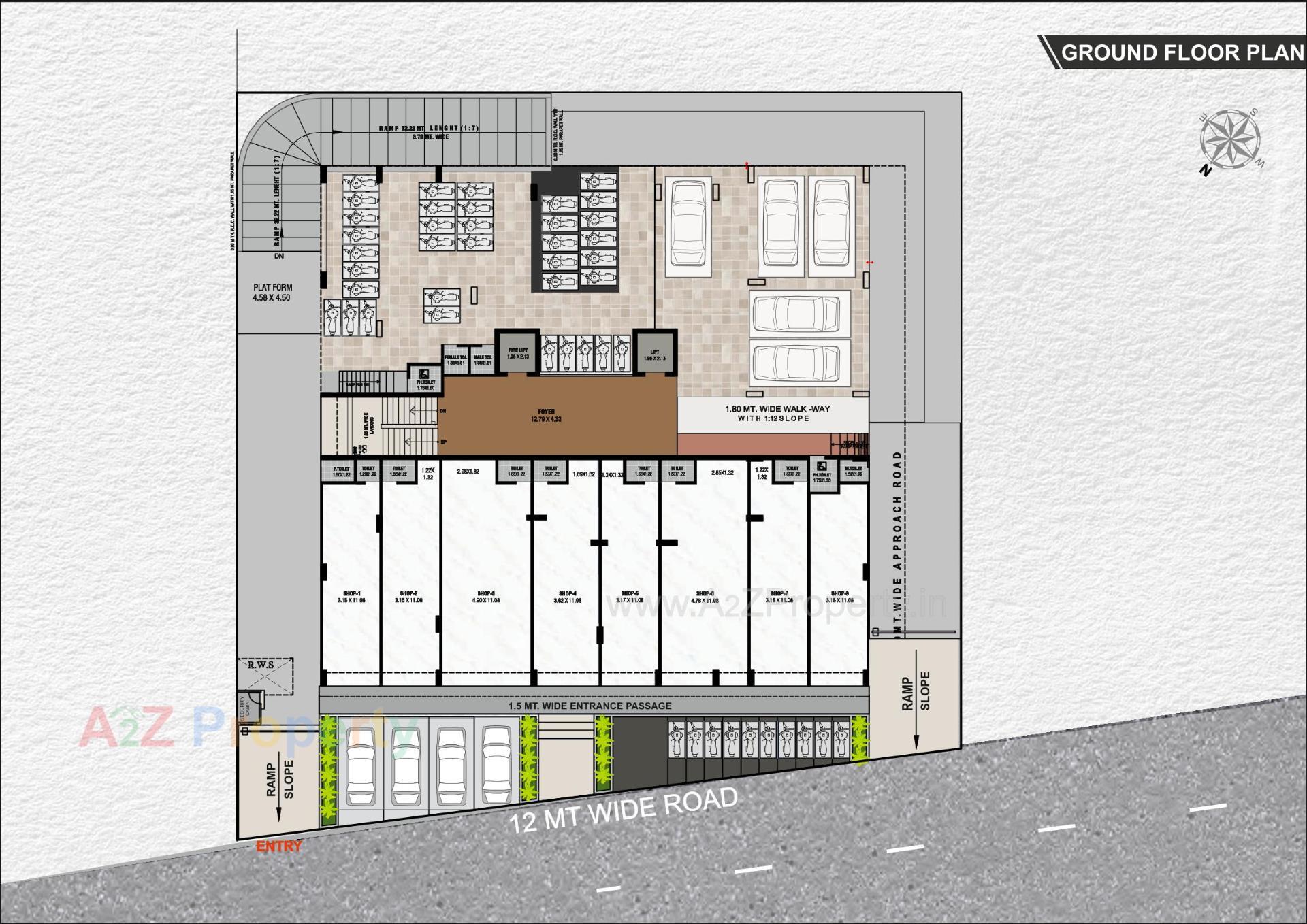 Layout of real estate project Shypram located at Shilaj, Ahmedabad, Gujarat