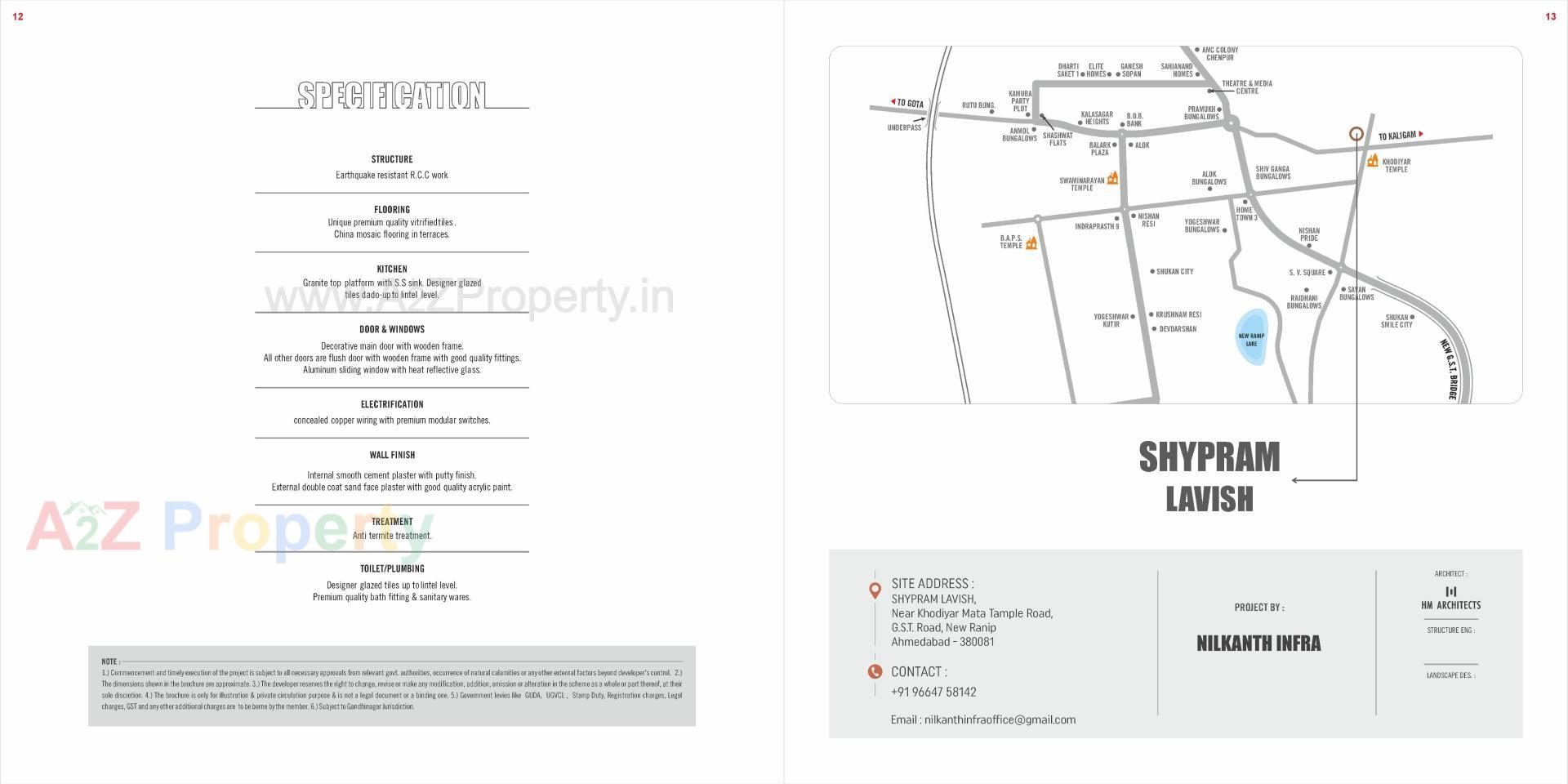  of real estate project Shypram Lavish located at Kali, Ahmedabad, Gujarat