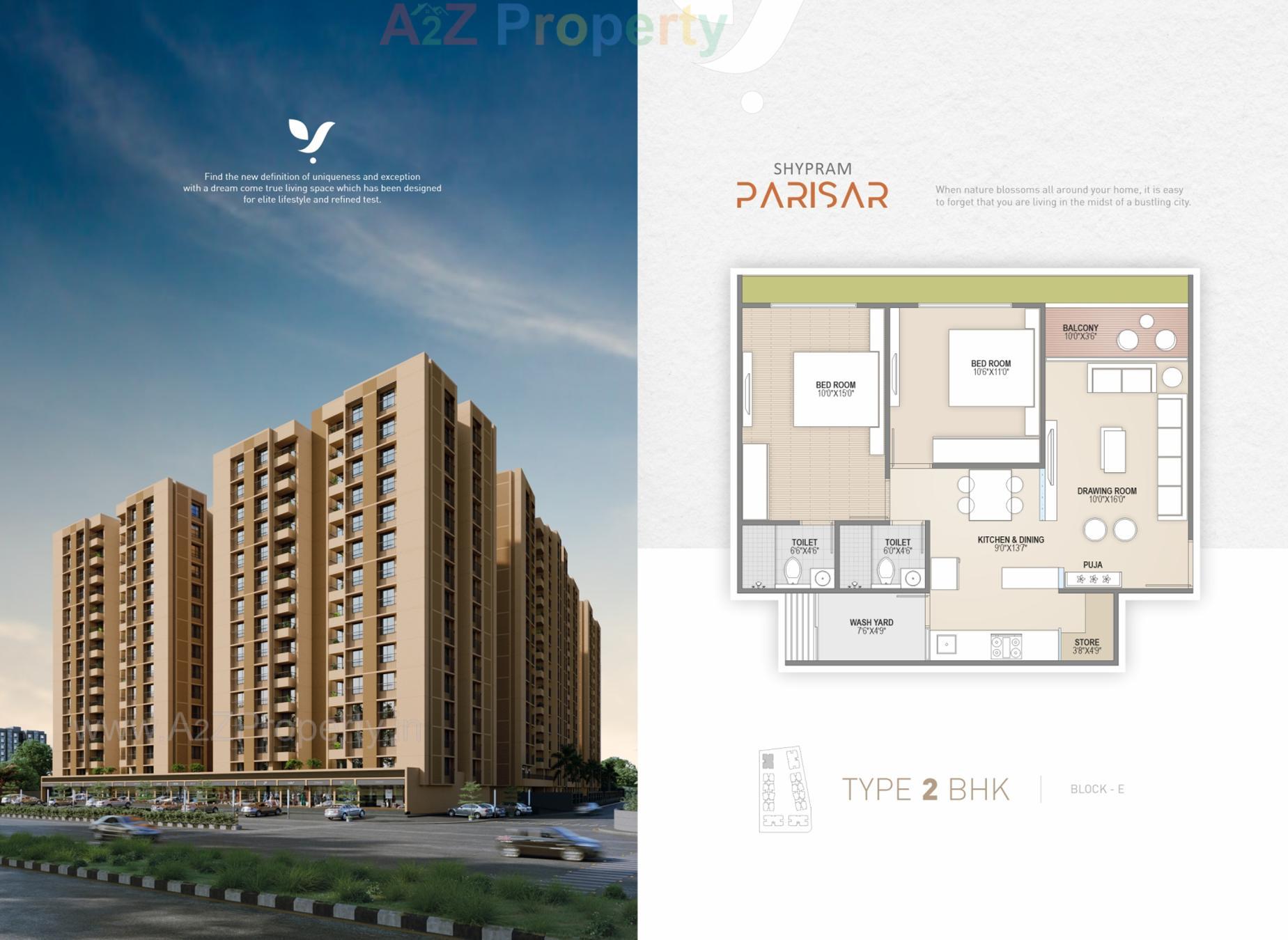 Layout of real estate project Shypram Parisar located at Ognaj, Ahmedabad, Gujarat