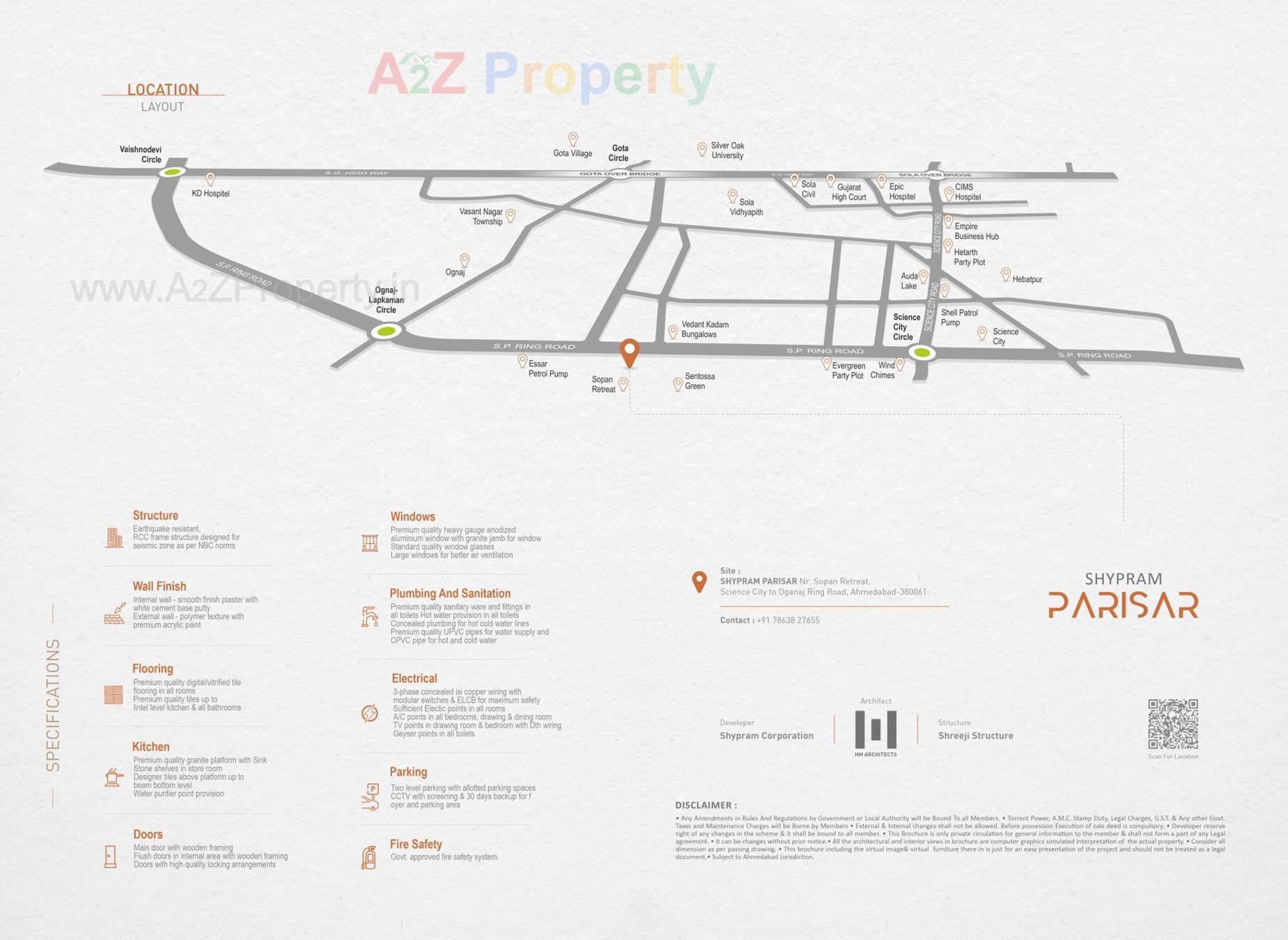  of real estate project Shypram Parisar located at Ognaj, Ahmedabad, Gujarat