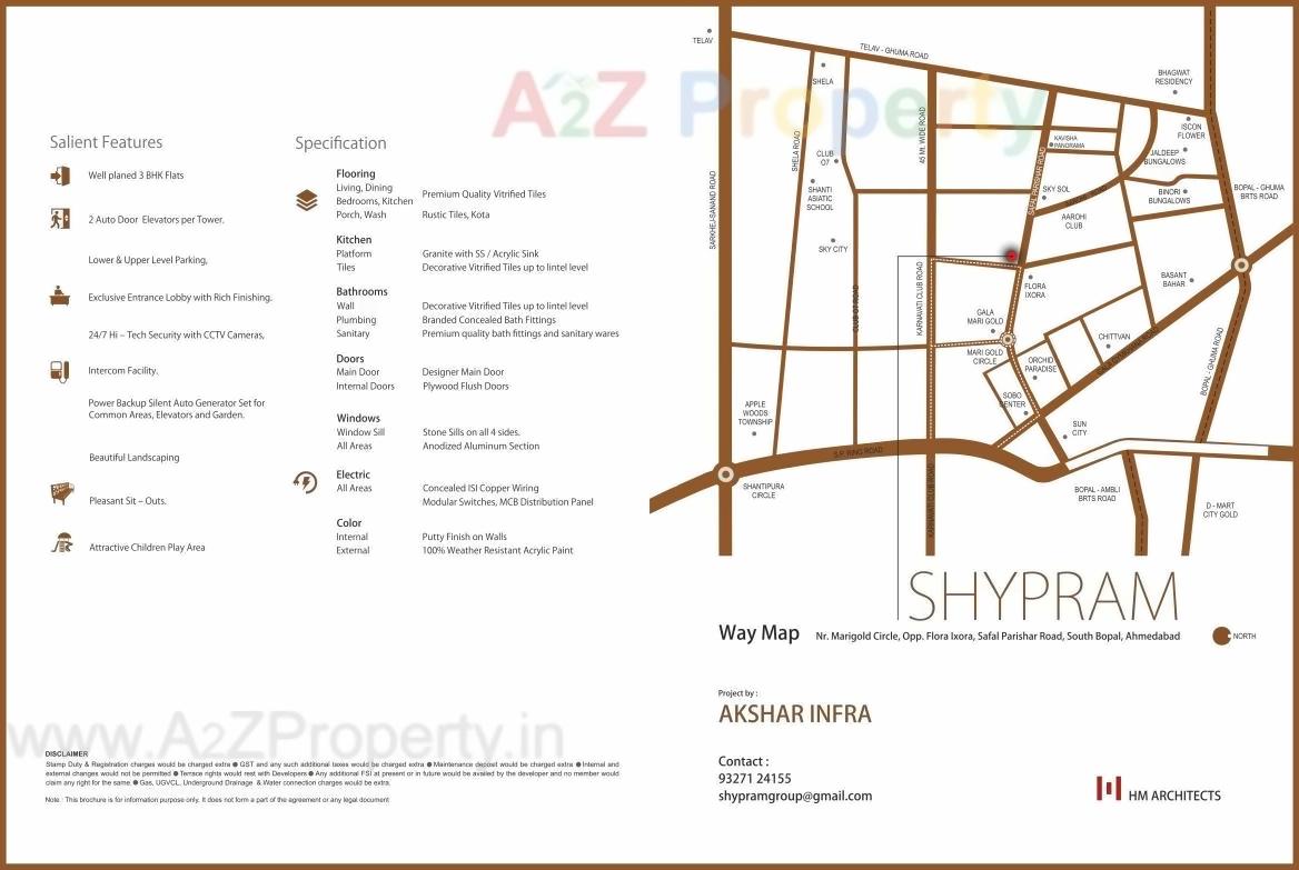  of real estate project Shypram located at Ghuma, Ahmedabad, Gujarat