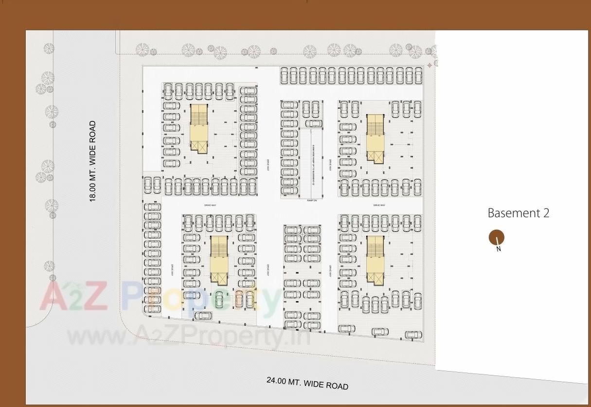 Layout of real estate project Shypram located at Ghuma, Ahmedabad, Gujarat