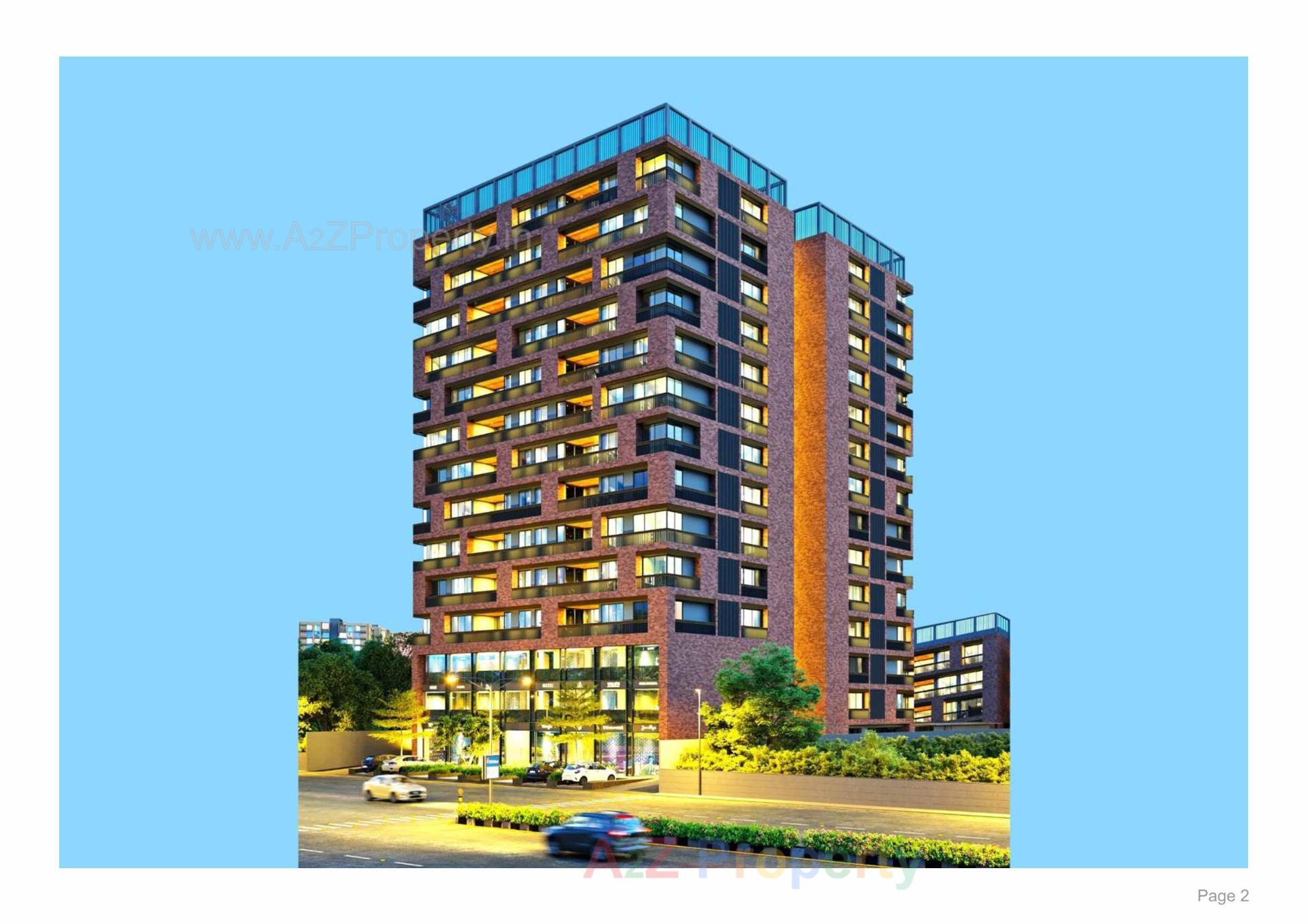3D Elevation of real estate project Siddharth Greenz located at Gota, Ahmedabad, Gujarat